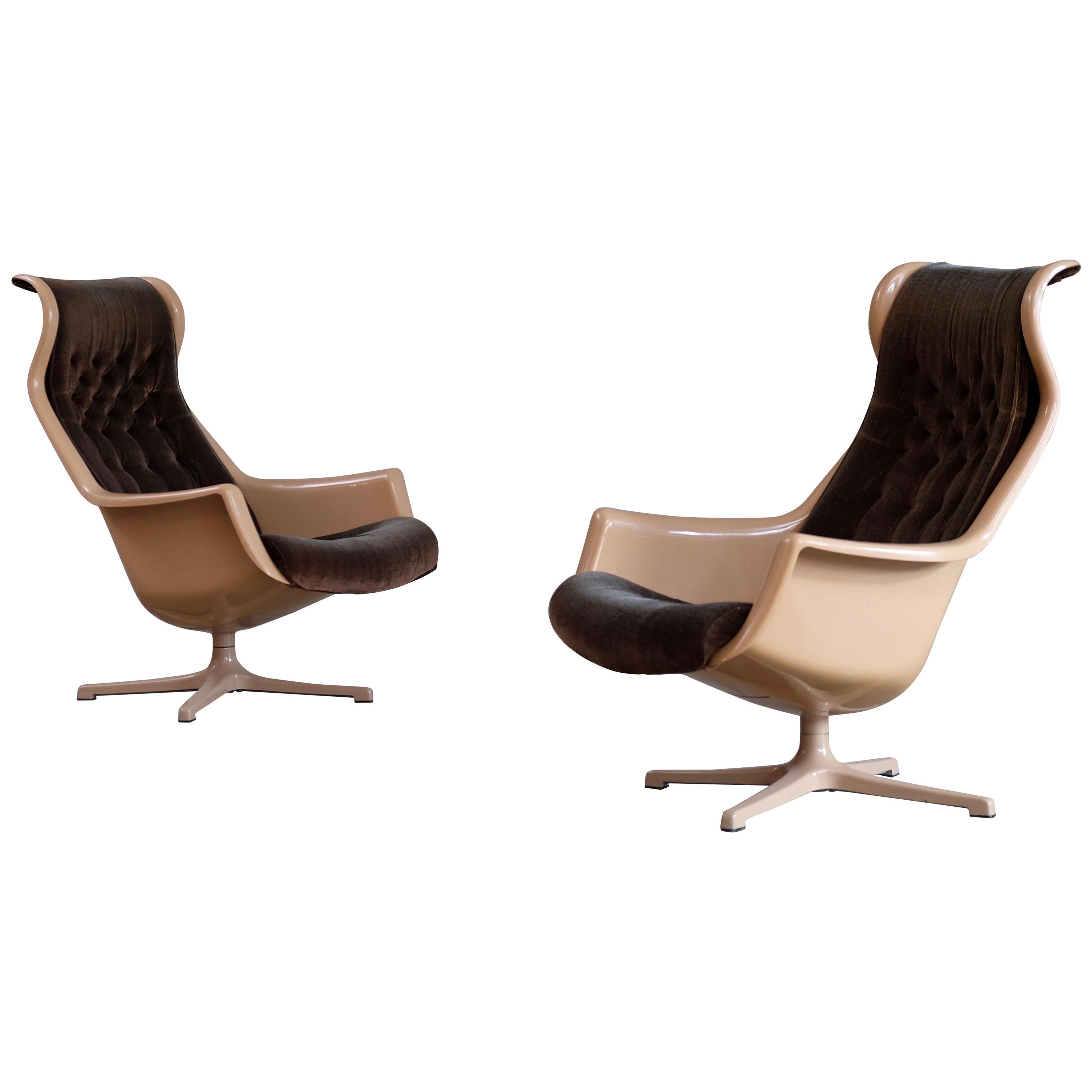 Pair of "Galaxy" Armchairs by Alf Svensson for DUX, 1970s