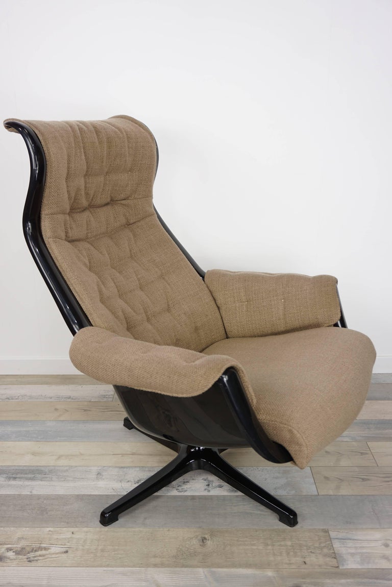 Pair Of Galaxy Armchairs Design By Alf Svensson and Yngve Sandstrom For