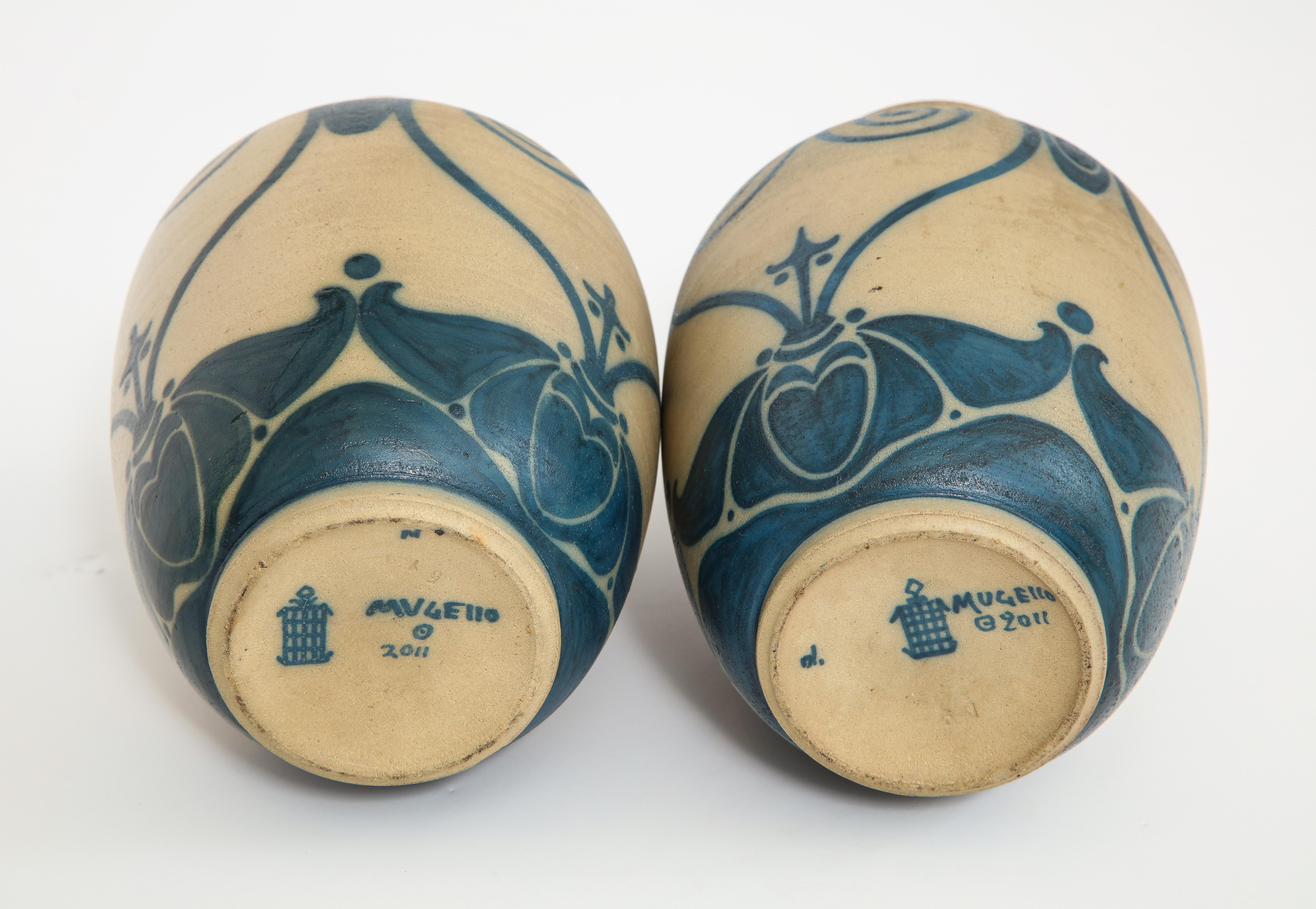 Art nouveau Paire de vases Galileo Chini, Fornaci di San Lorenzo Mugello en vente