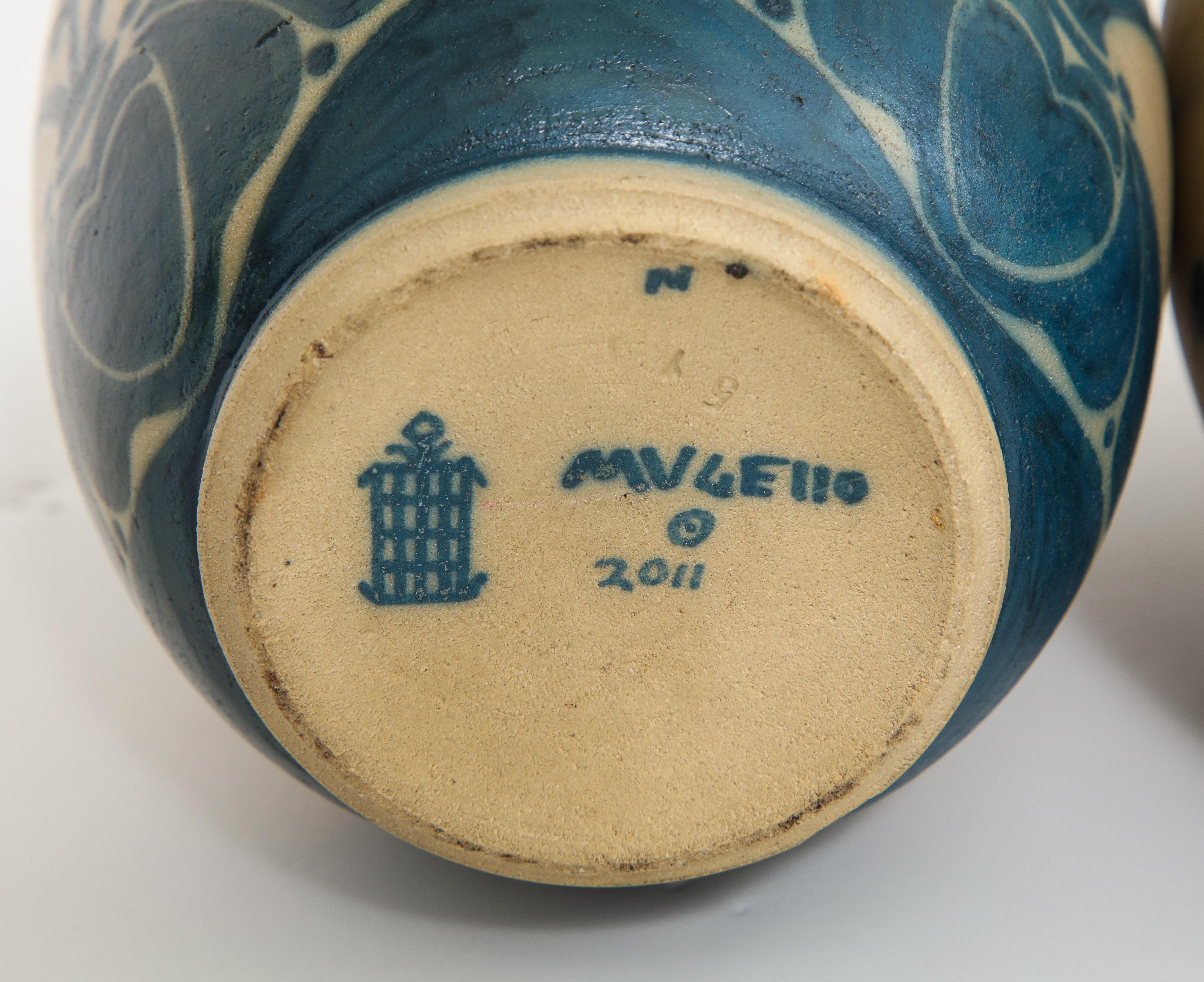 italien Paire de vases Galileo Chini, Fornaci di San Lorenzo Mugello en vente