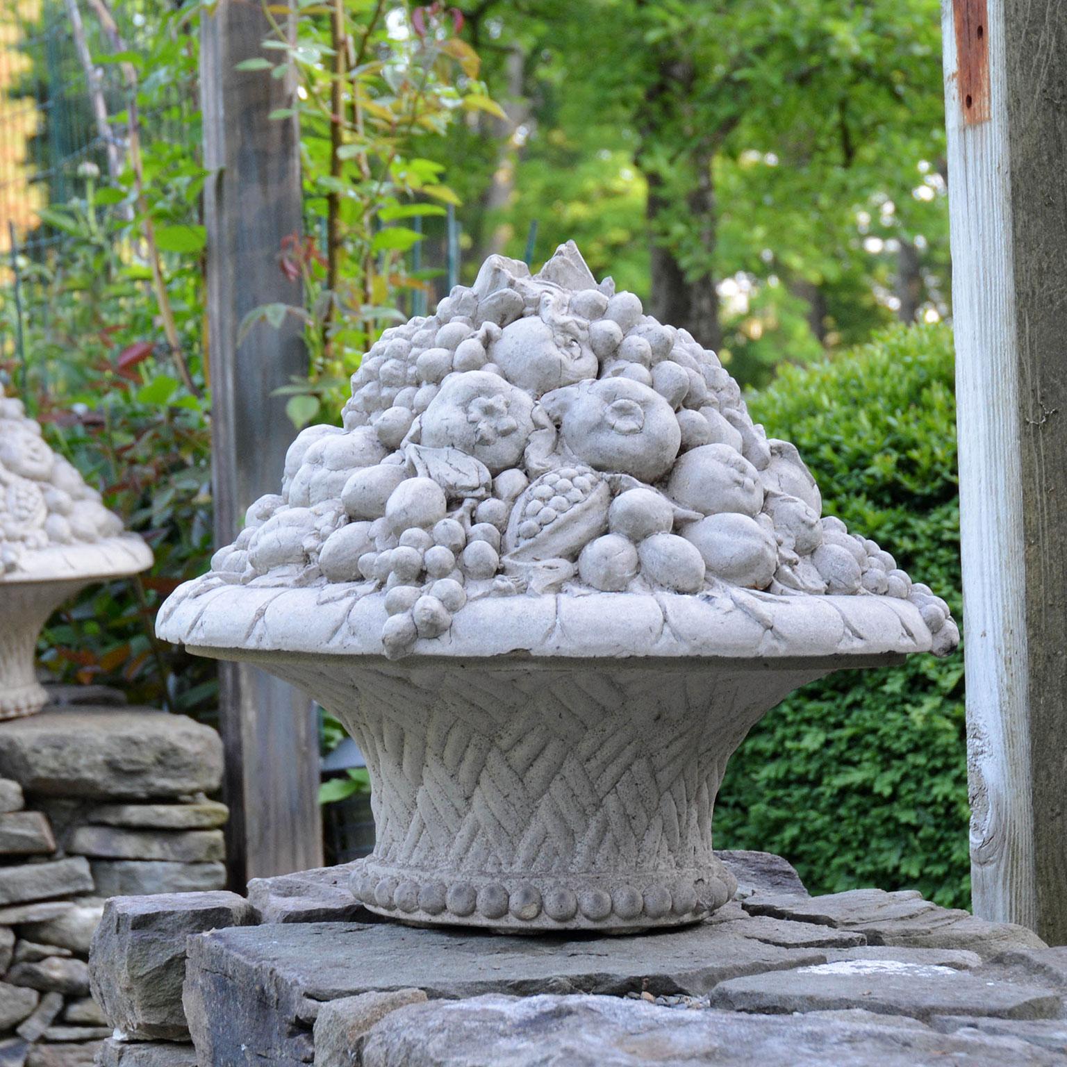 Cast Pair of Galloway Terracotta Fruit Baskets