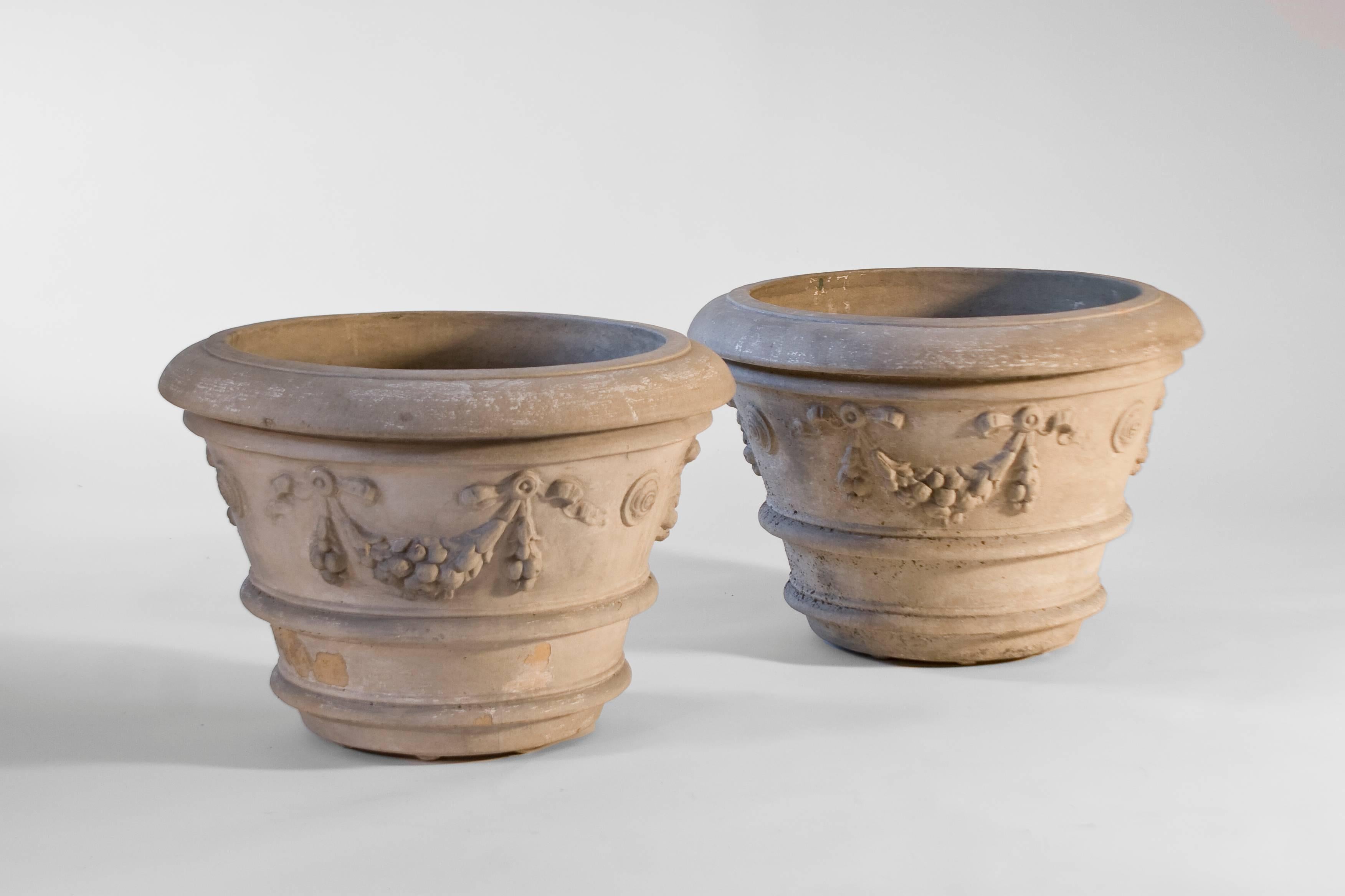 Américain Paire de pots en terre cuite de Galloway