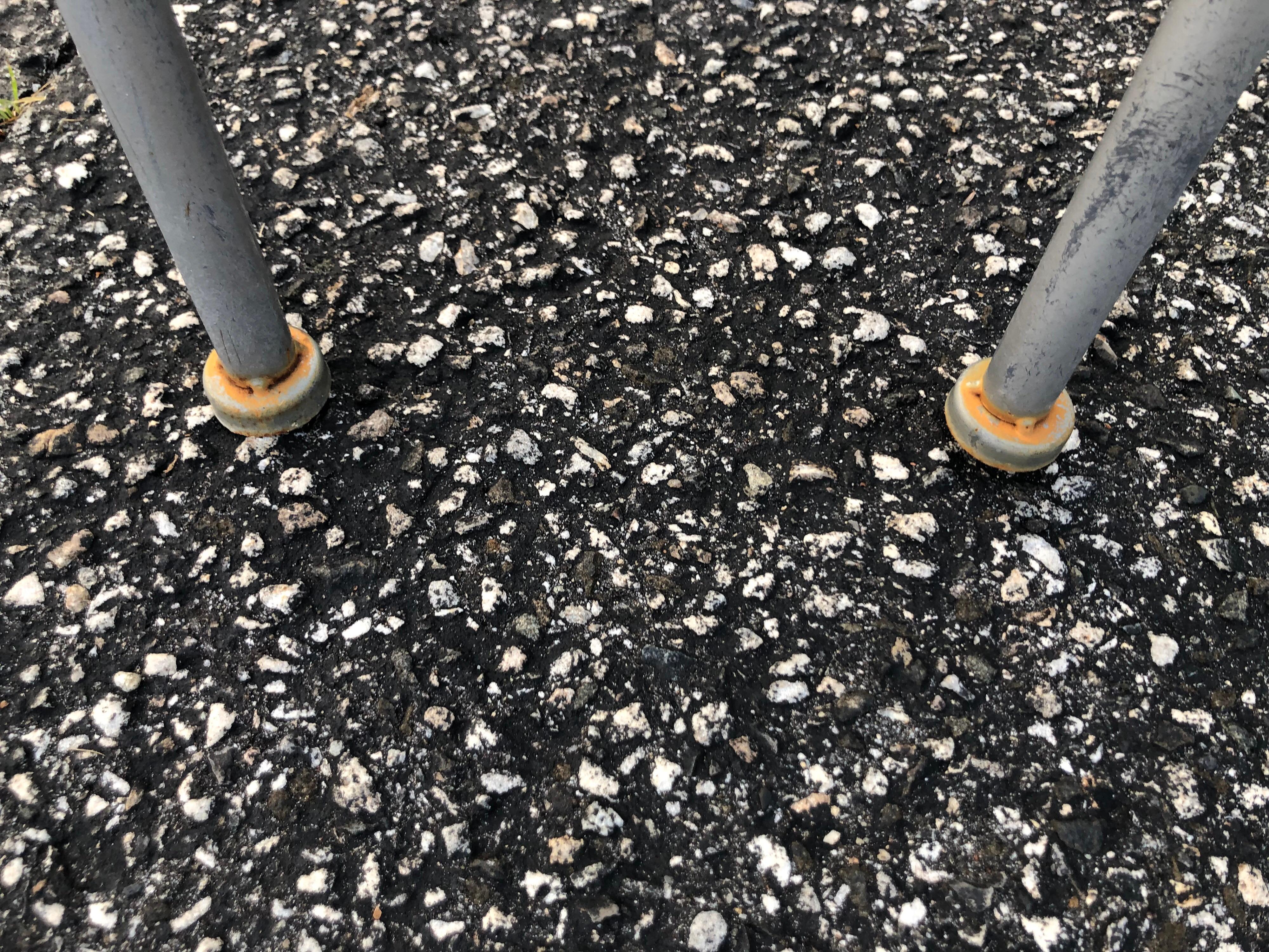 Pair of Galvanized Steel Saucer Chairs 7