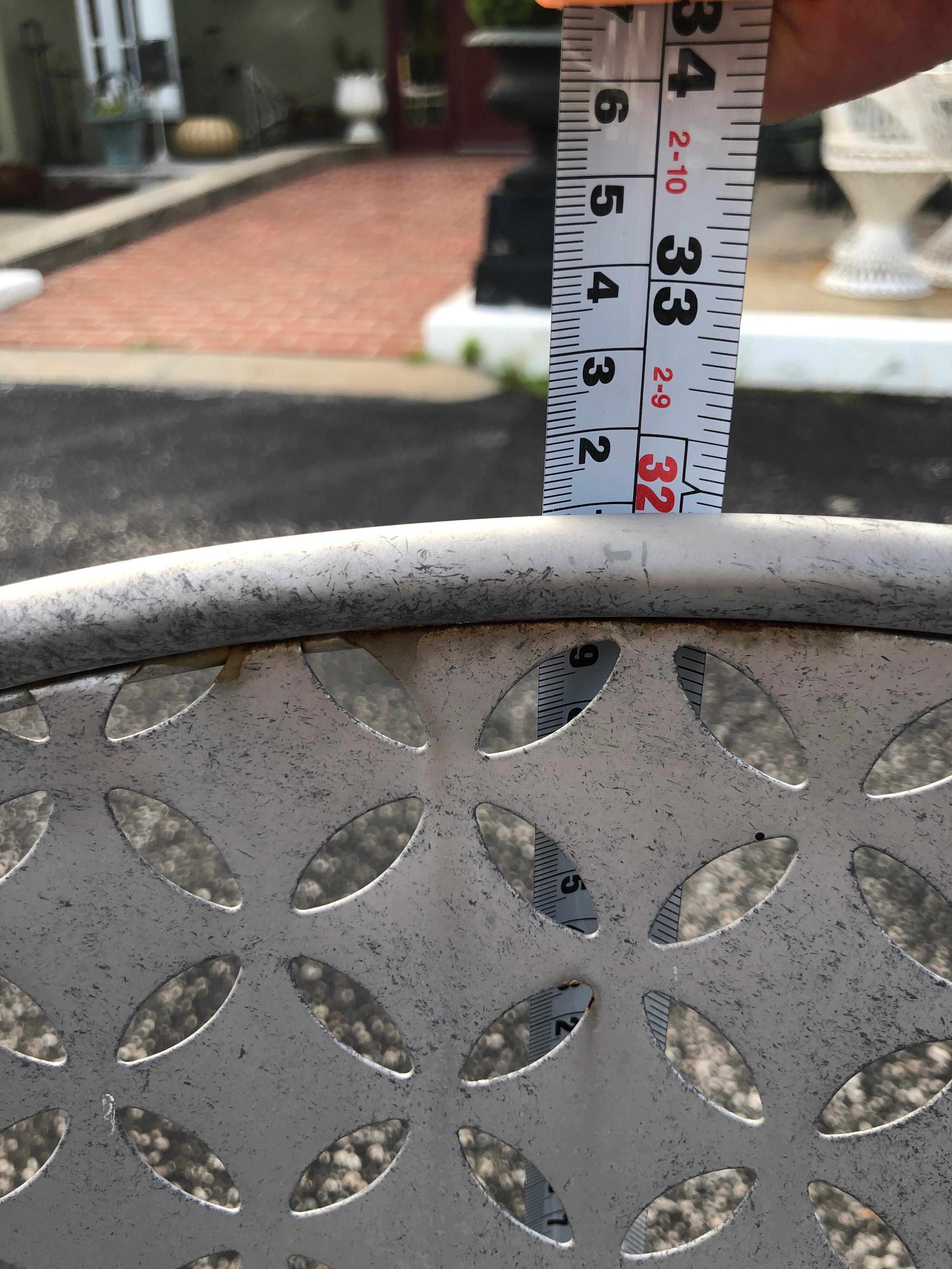 Pair of Galvanized Steel Saucer Chairs 9