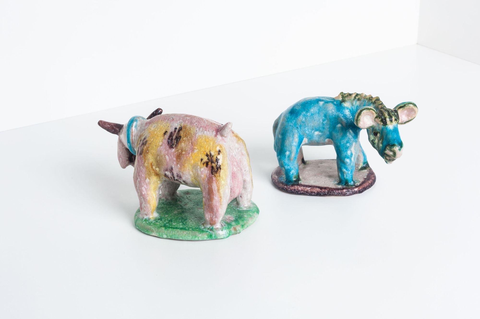 Pair of Gamboni Animal Figurines In Good Condition In Chicago, IL
