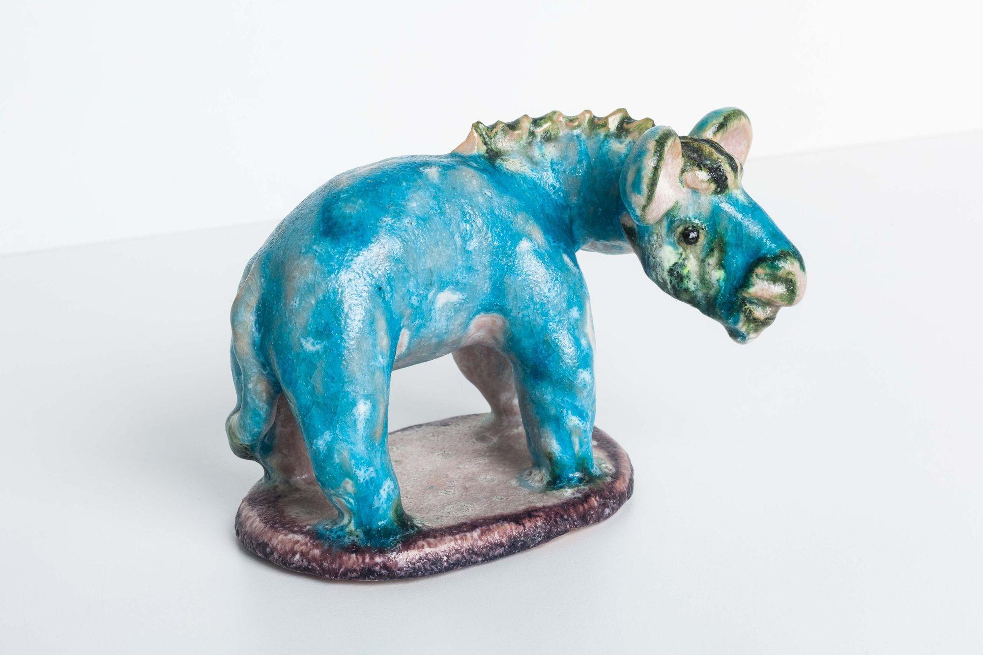 Ceramic Pair of Gamboni Animal Figurines
