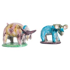 Paire de figurines d'animaux Gamboni