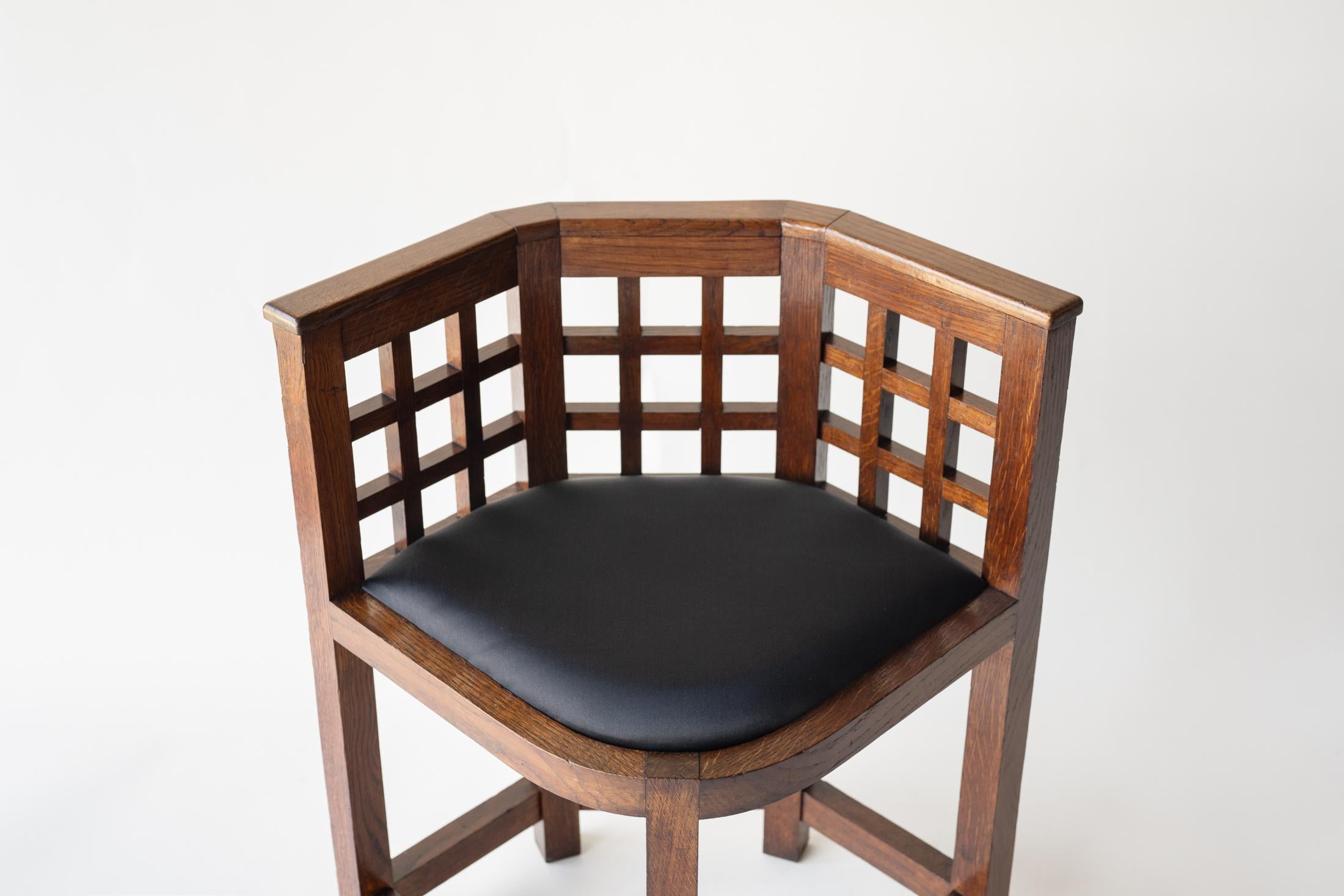 Oak Game Table Chair by Francis Jourdain, c. 1920