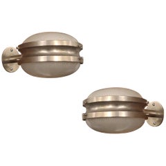 Pair of Gamma Ceiling / Wall Lights by Sergio Mazza for Artemide, Italy, 1960s
