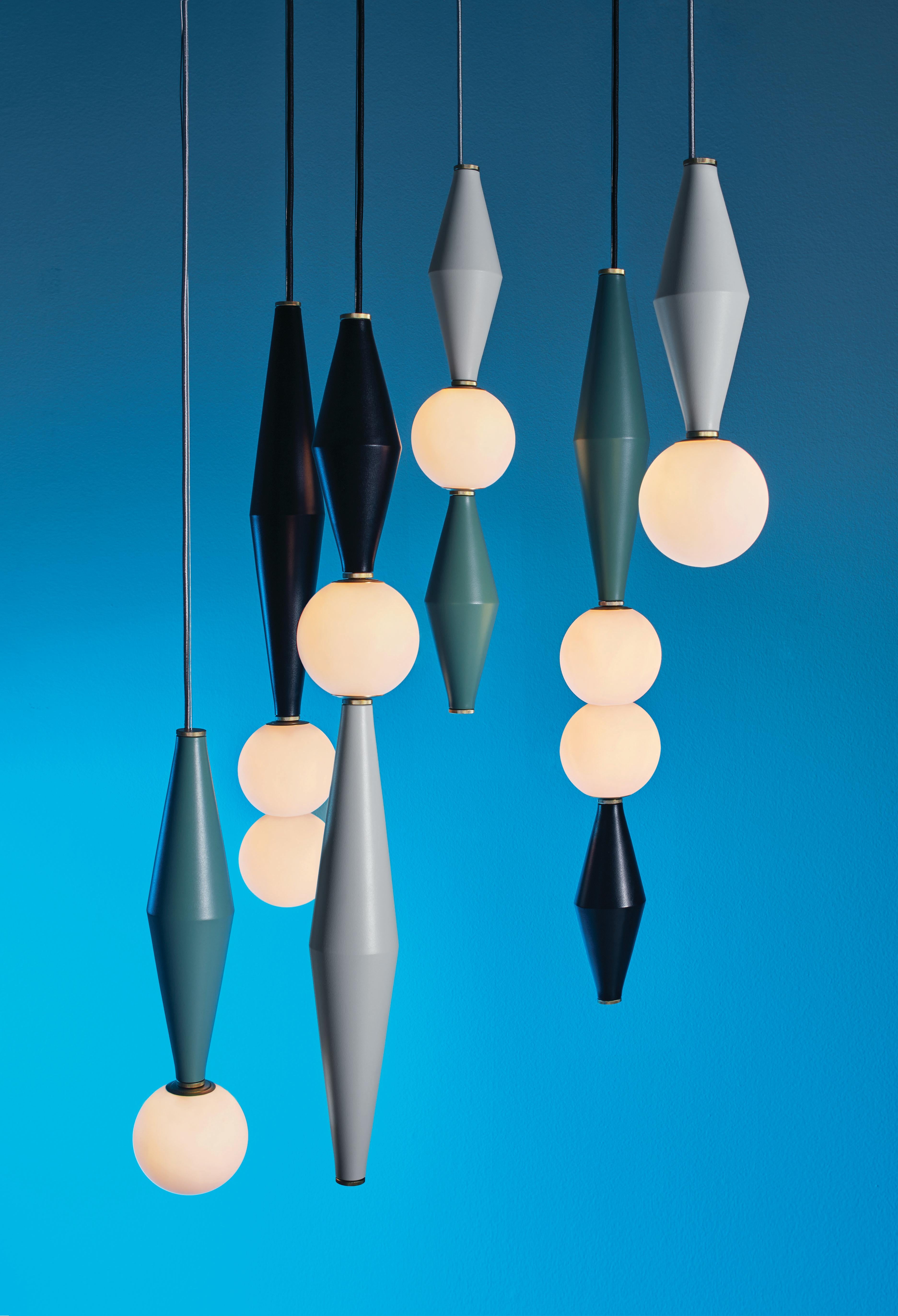 Paire de lampes Gamma F par Mason Editions en vente 3