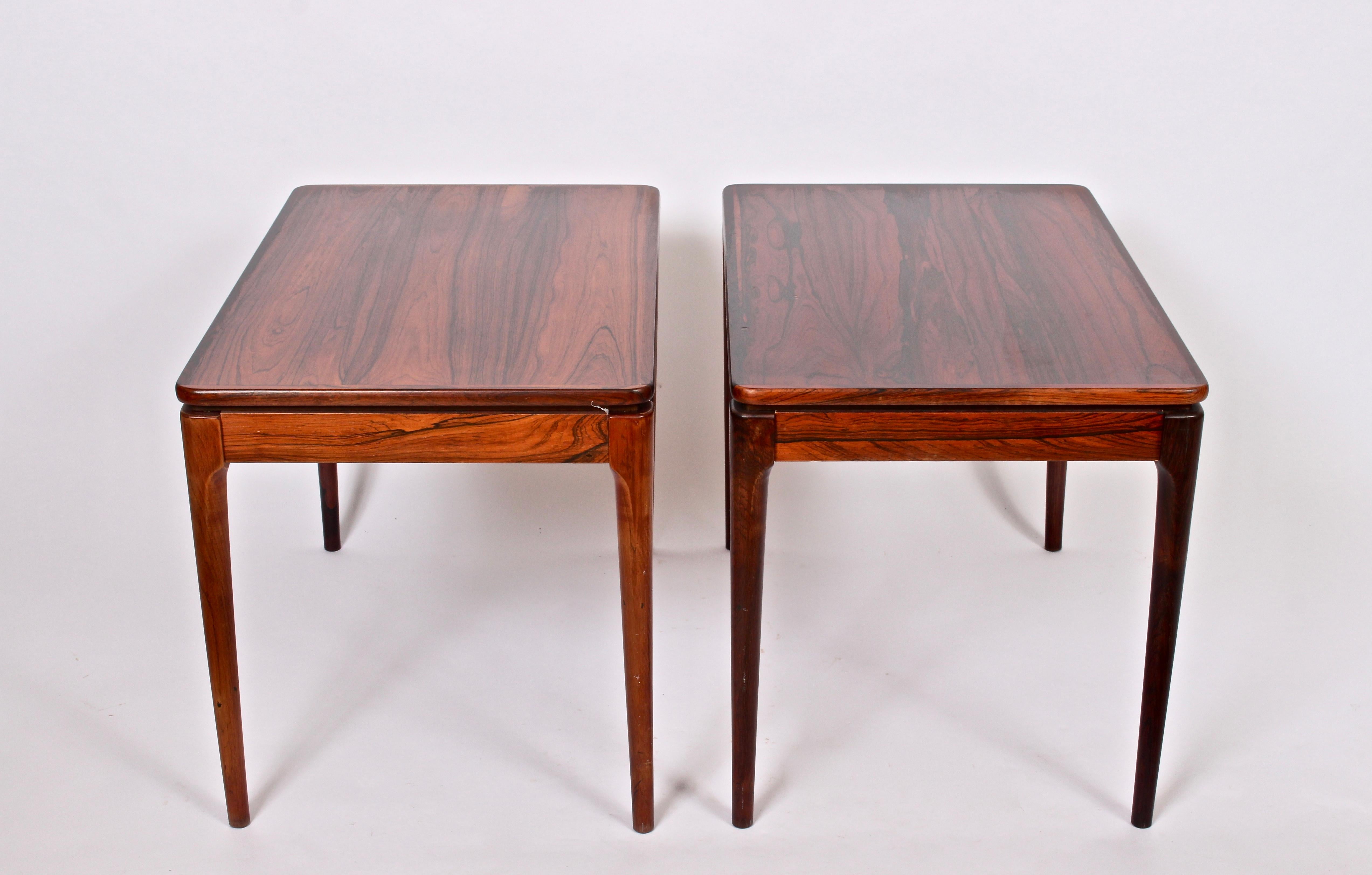 Pair of Ganddal Møbelfabrik Rosewood End Tables, circa 1960 4