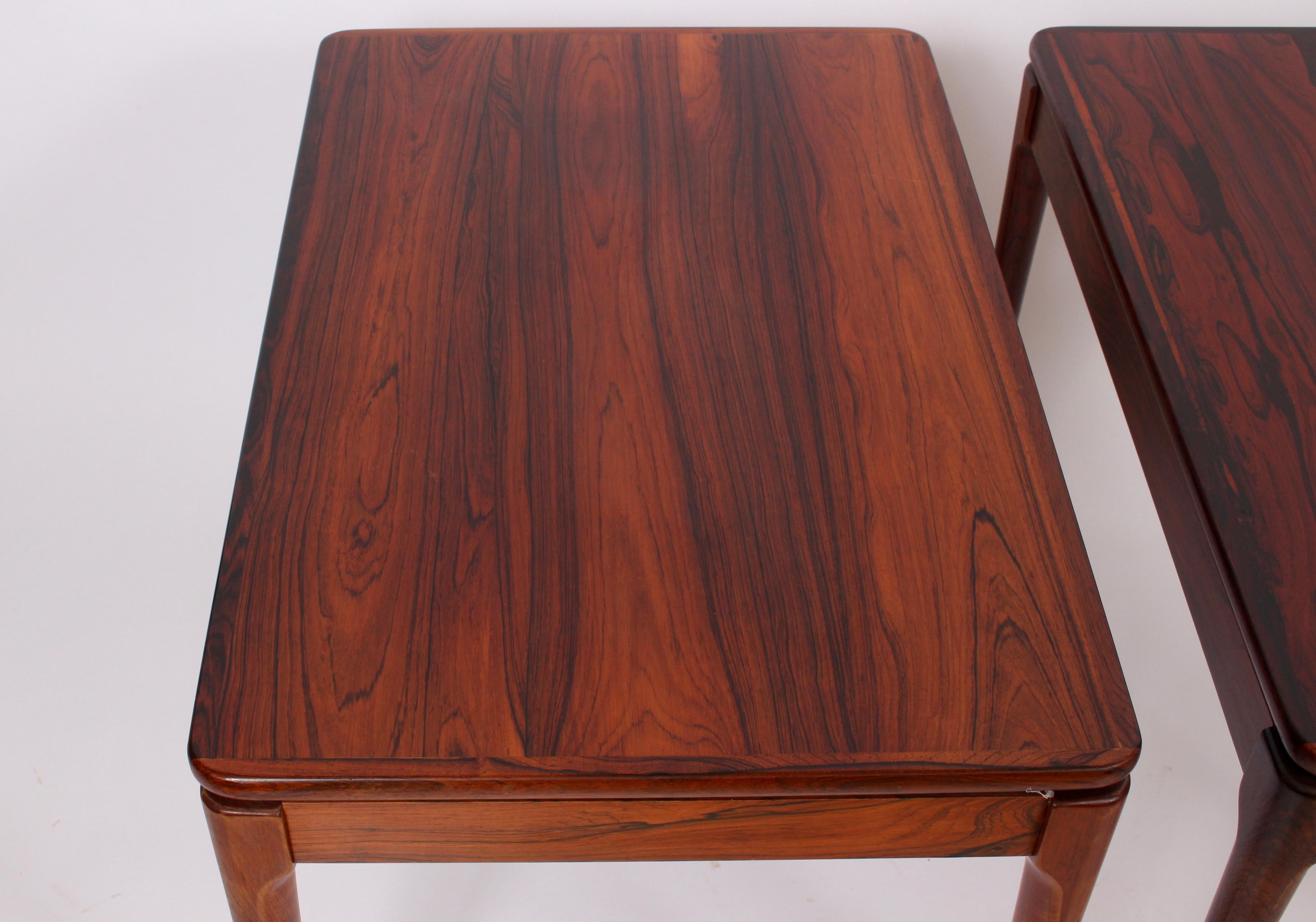 Norwegian Pair of Ganddal Mobelfabrikk Rosewood End Tables, circa 1960