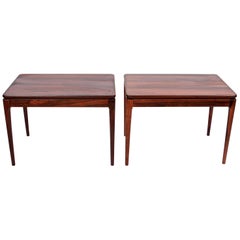 Pair of Ganddal Møbelfabrik Rosewood End Tables, circa 1960