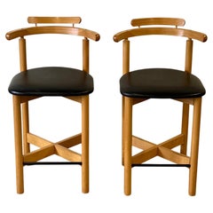 Used Pair of Gangsø Møbler Danish modern counter height bar stools