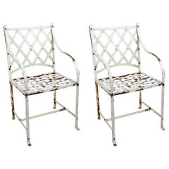 Pair of Garden Chairs after Woodard