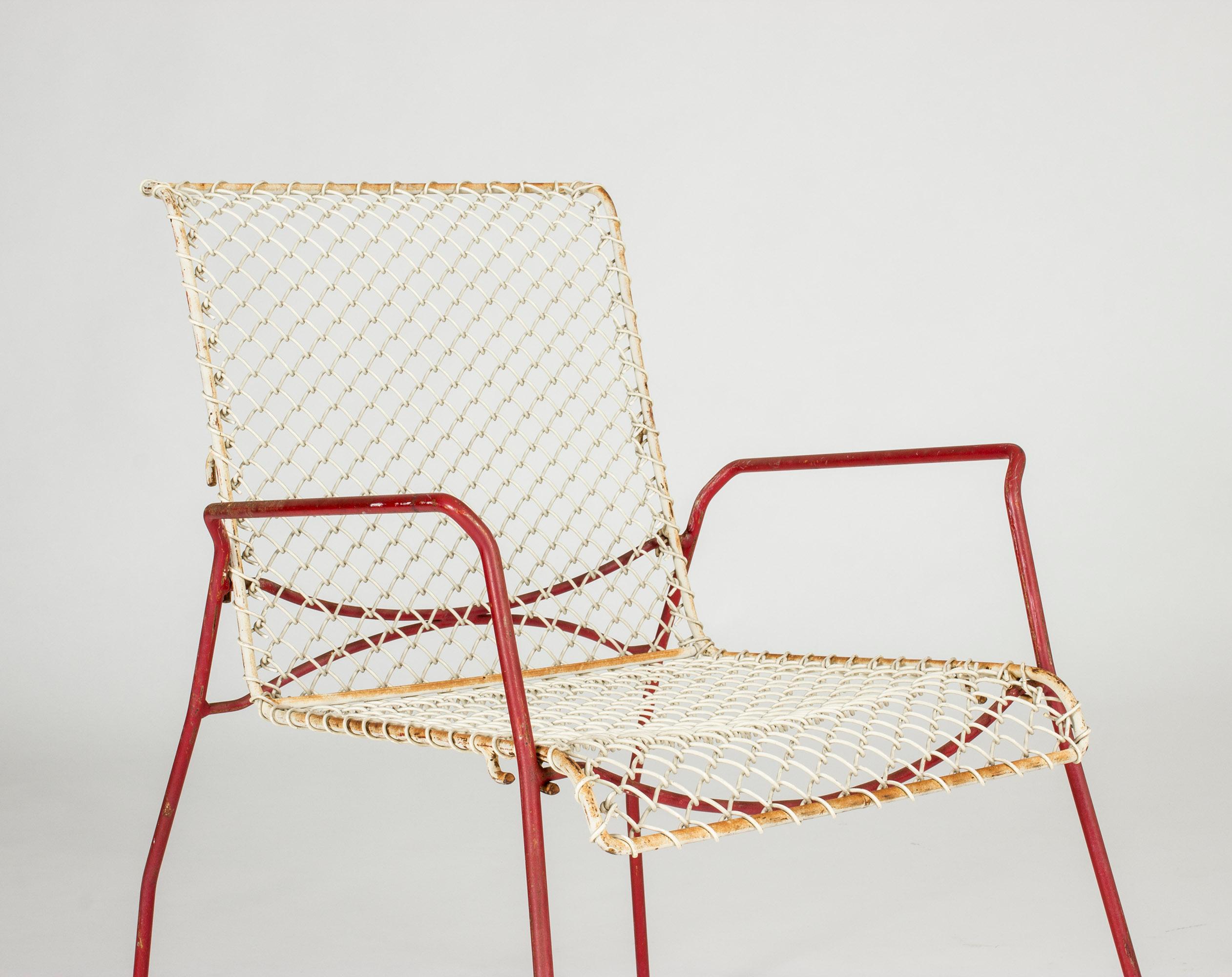 Mid-20th Century Pair of Garden Chairs from Grythyttan