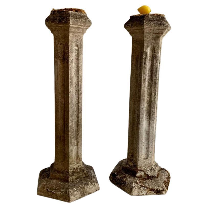 Paire de colonnes de jardin