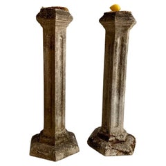 Antique Pair of Garden Columns