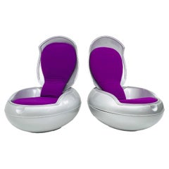 Pair of Garden Egg Chairs by Peter Ghyczy