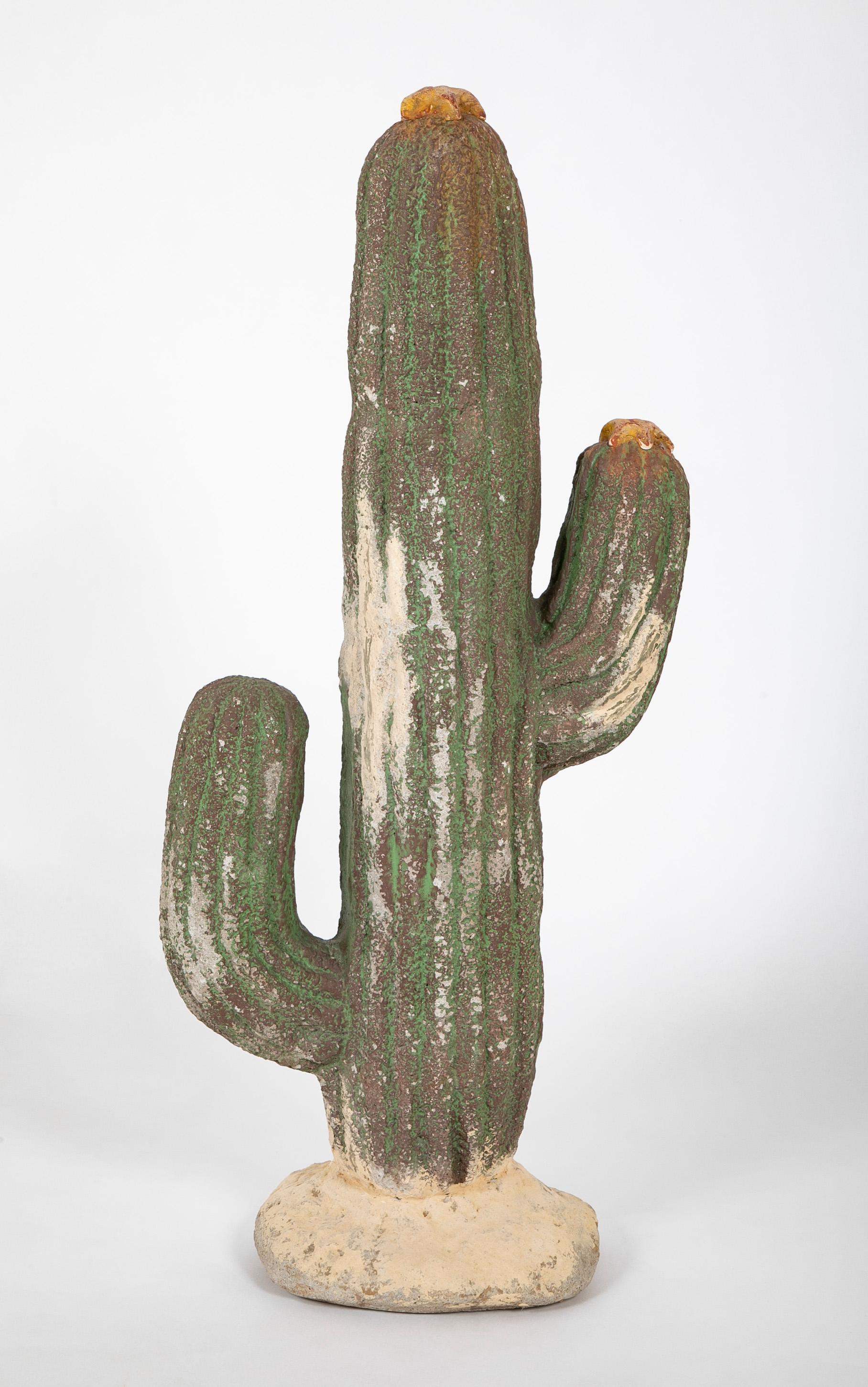 20th Century Pair of Garden & Interior Cactus Sculptures