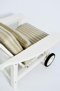 Pair of garden reclinable armchairs, 1970s.