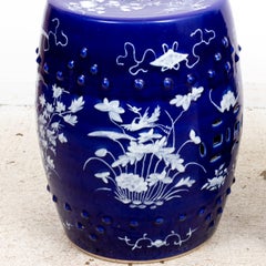 Pair of Garden Seats with Hawthorne Pattern