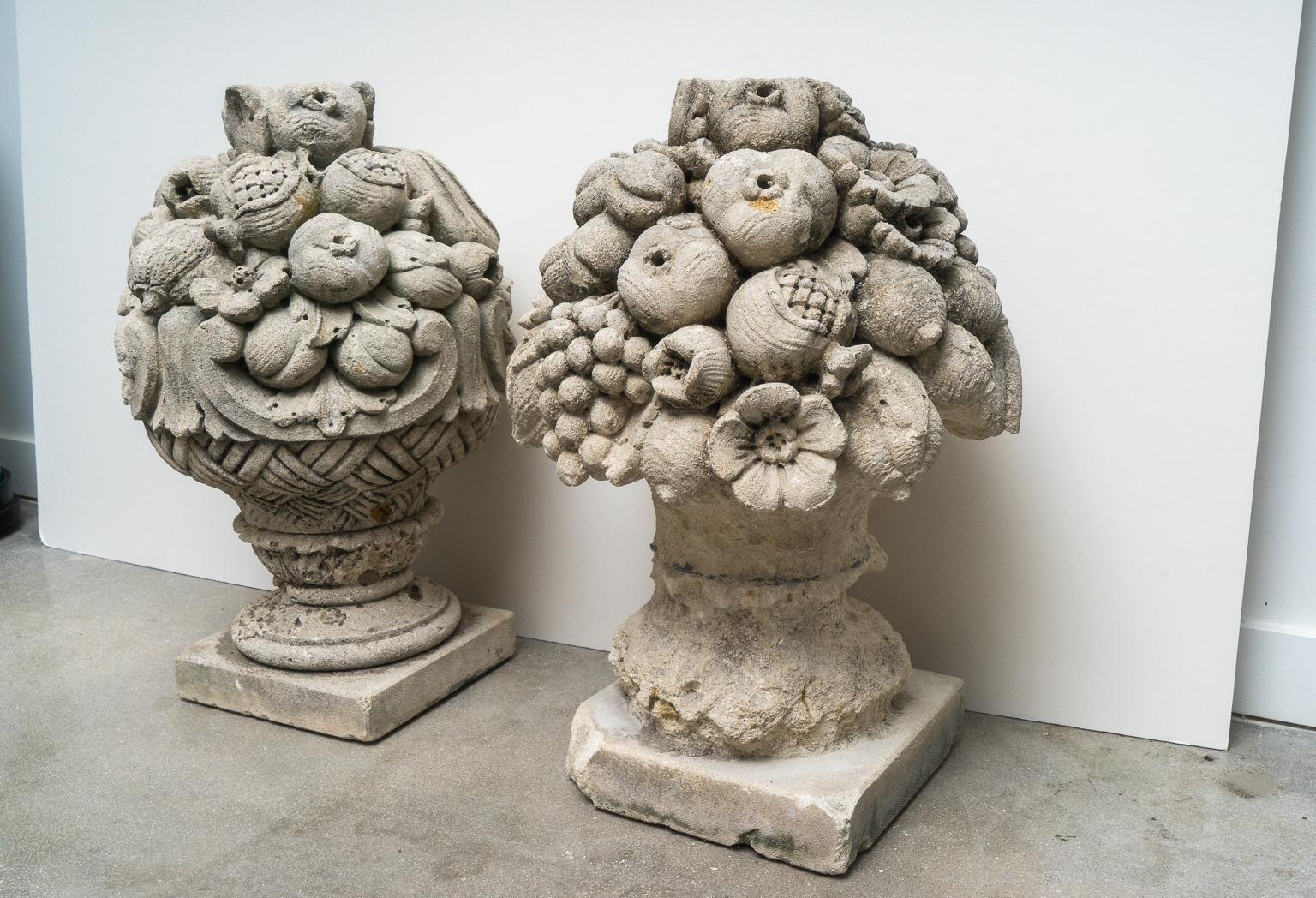 Neoclassical Revival Pair of Garden Urns