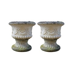 Vintage Pair of Garden Urns