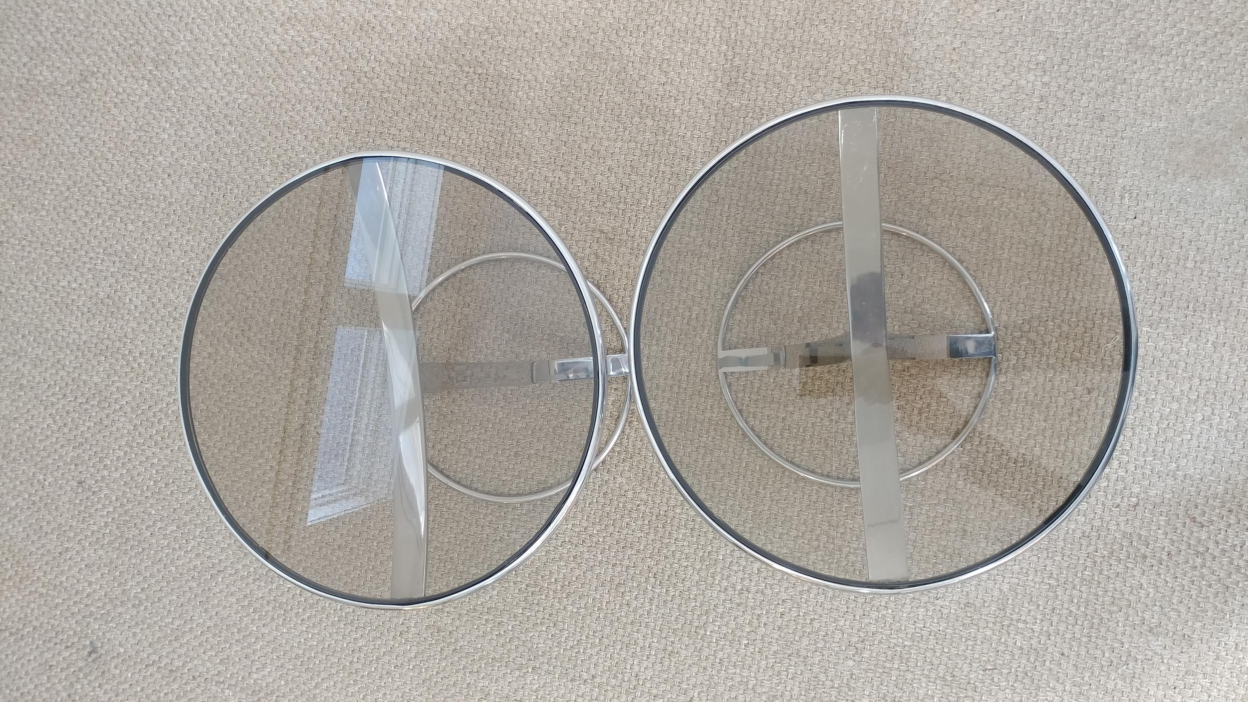 American Pair of Gardner Leaver for Steelcase Side Cocktail Tables, Offered by La Porte For Sale