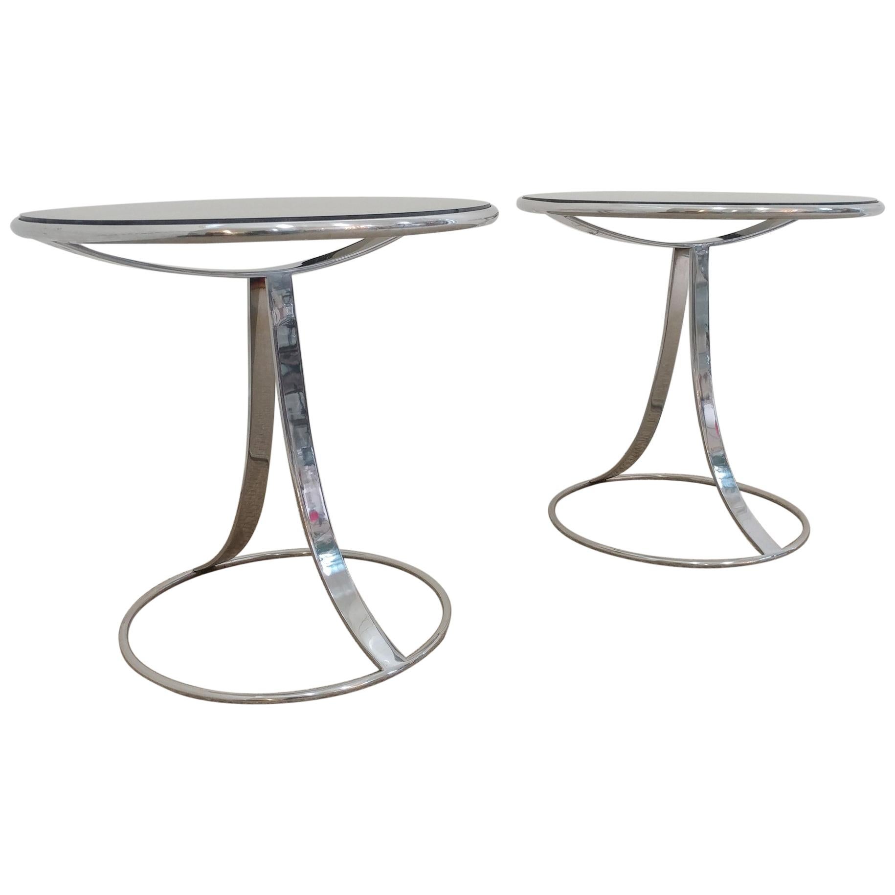 Pair of Gardner Leaver for Steelcase Side Cocktail Tables, Offered by La Porte For Sale
