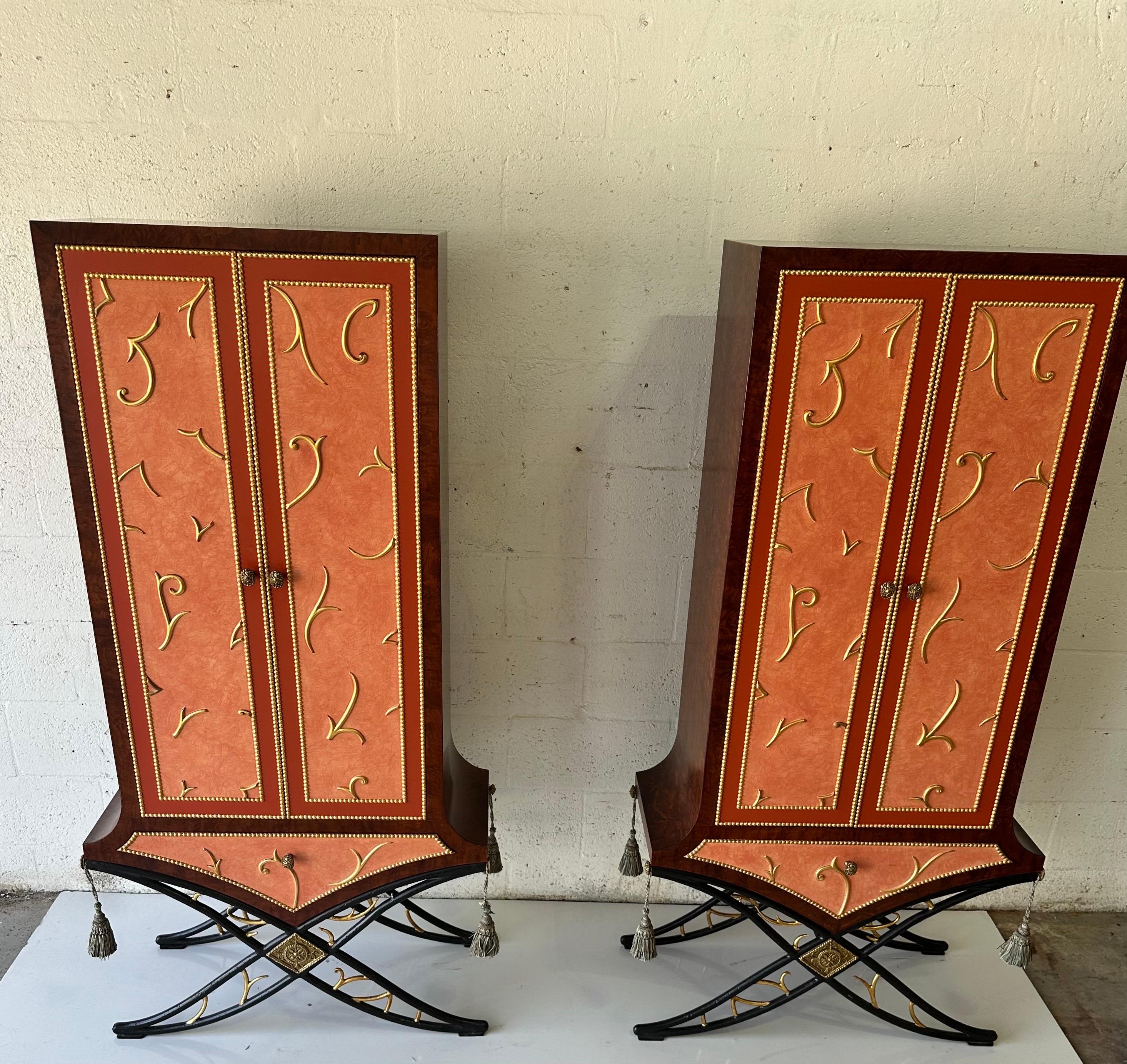 Pair of Garouste and Bonetti Style Cabinets  For Sale 4