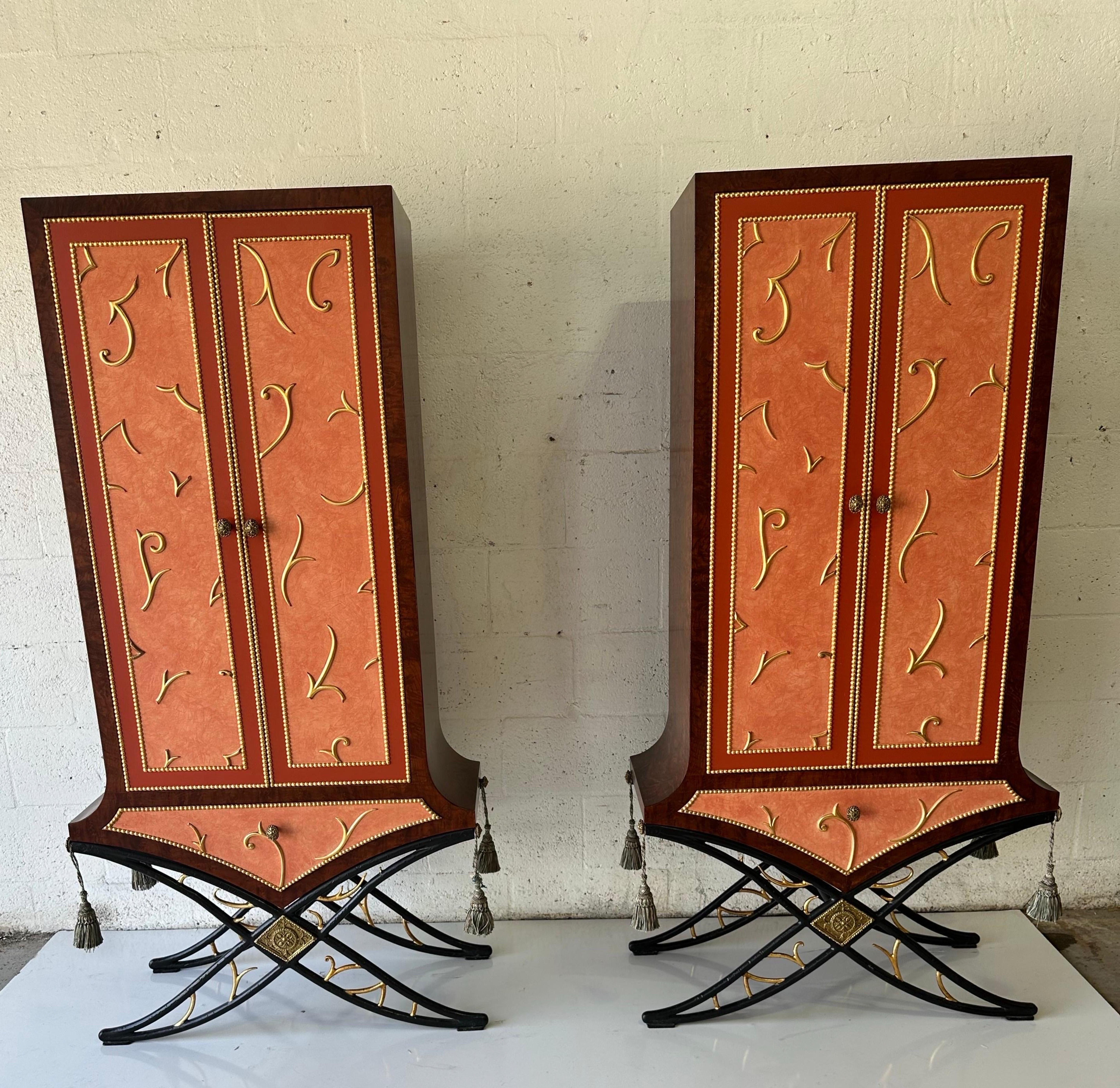 Pair of Garouste and Bonetti Style Cabinets  For Sale 8