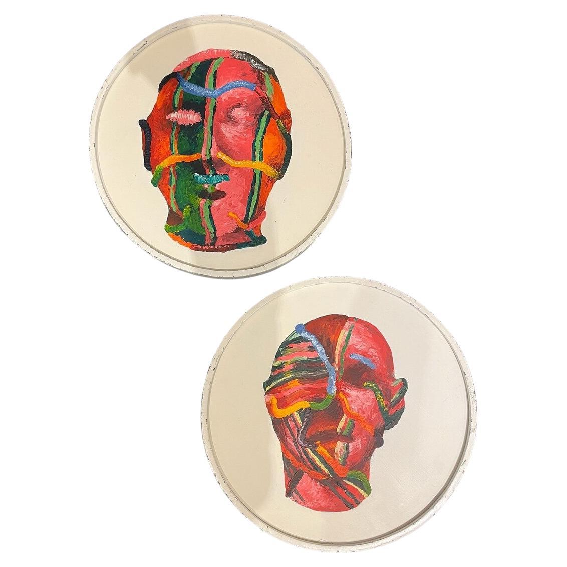 Pair of Gaston Ugalde Acrylic on Panel