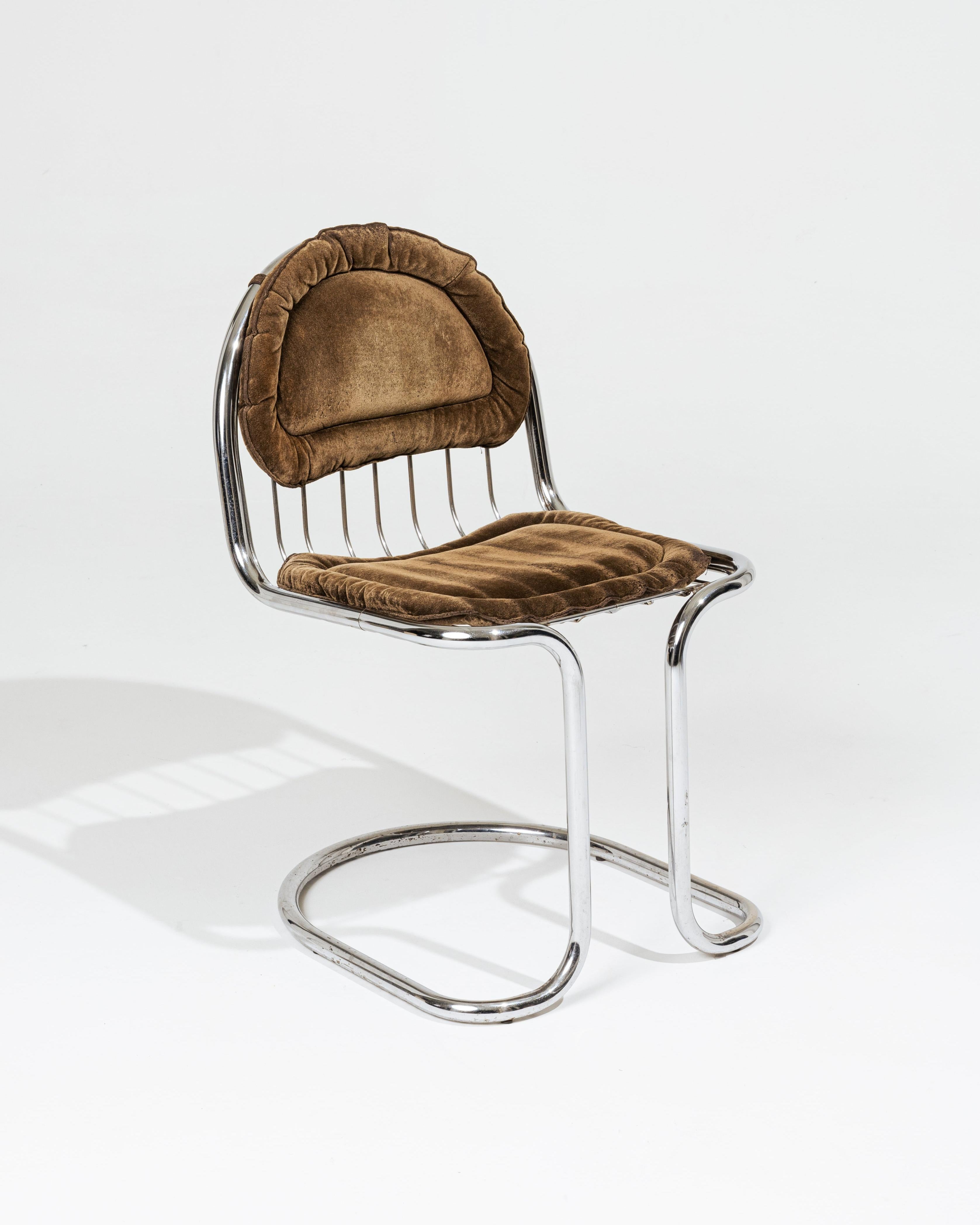 Late 20th Century Pair of Gastone Rinaldi chairs, 1970s For Sale