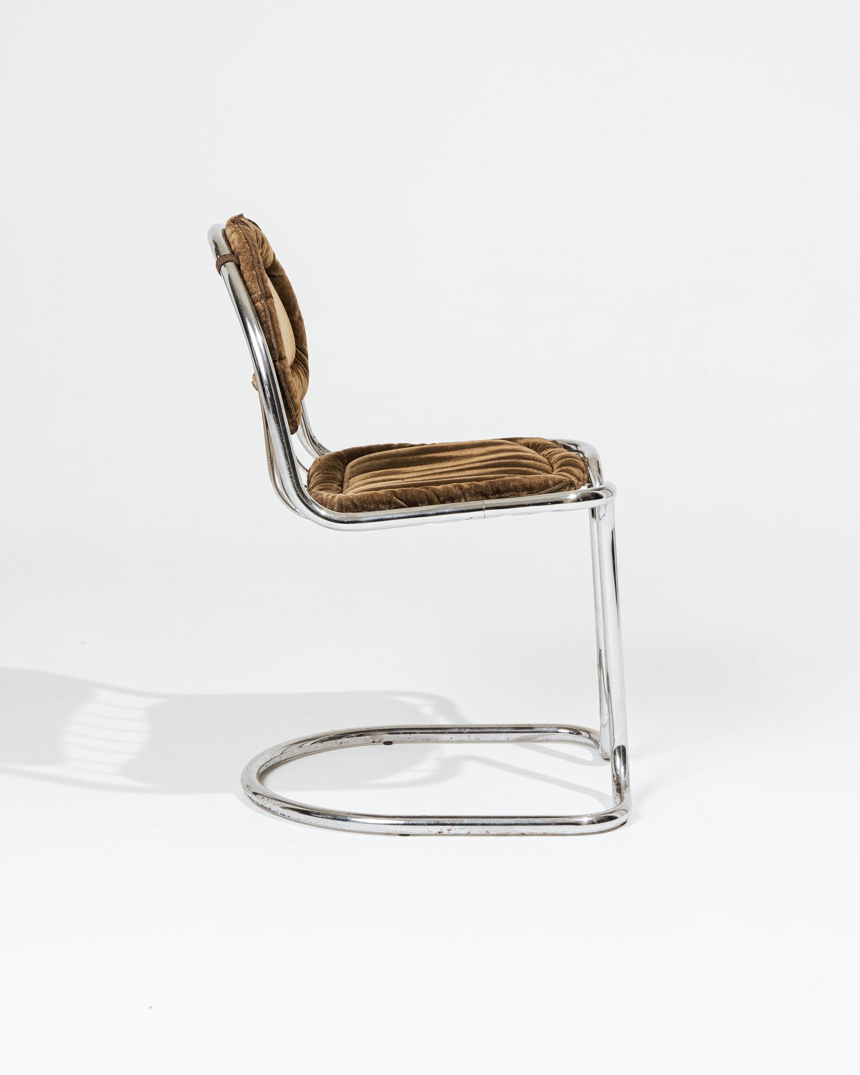 Metal Pair of Gastone Rinaldi chairs, 1970s For Sale