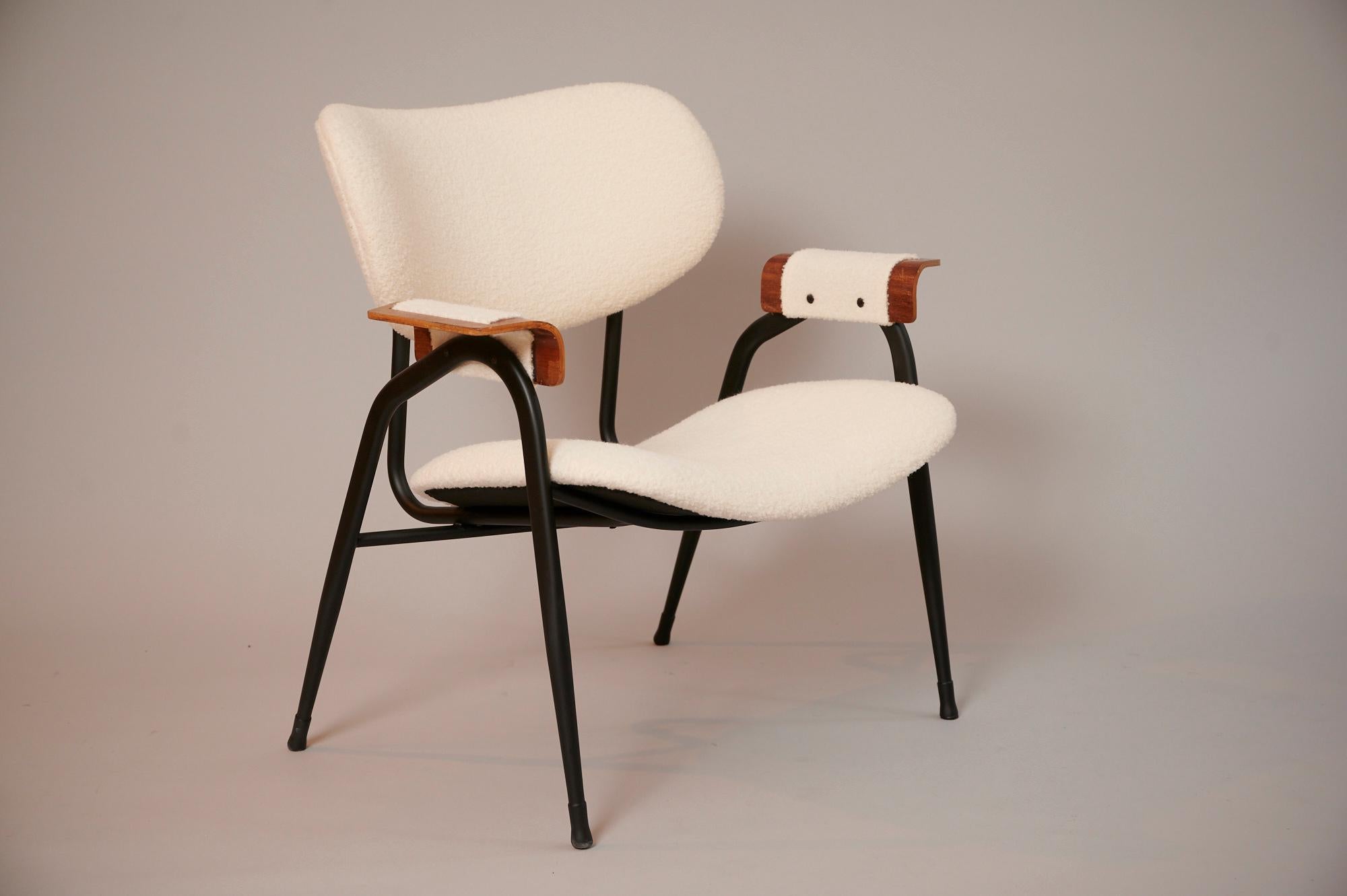 Mid-20th Century Pair of Gastone Rinaldi Mid Century Chairs, Italy, C1950