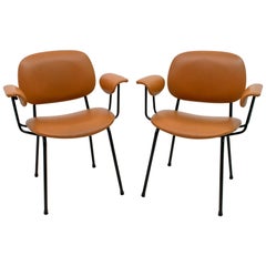 Paire de fauteuils italiens Gastone Rinaldi de style mi-siècle moderne pour RIMA, années 1960