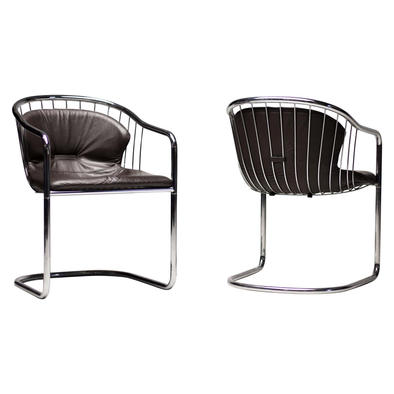 Pair of Gastone Rinaldi Wire Chairs at 1stDibs | gastone rinaldi chairs
