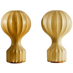 Pair of "Gatto" Table Lamps by Pier Giacomo and Achille Castiglioni for Flos