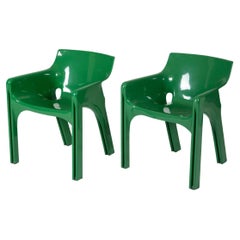 Paar Gaudi-Stühle von Vico Magistretti für Artemide, 1970er-Jahre