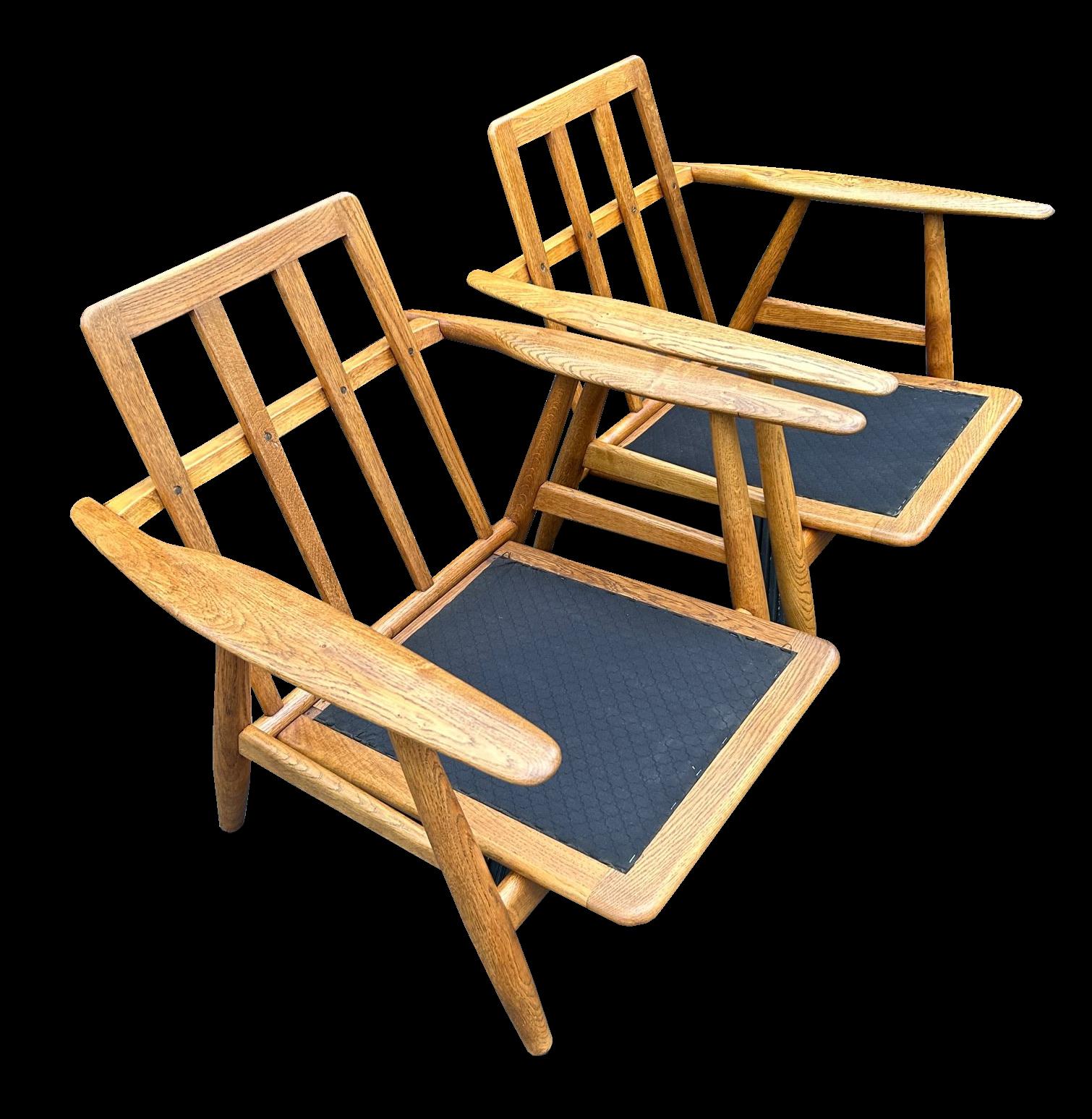 20th Century Pair of GE 240 Cigar Chars by Hans J Wegner for Getama For Sale