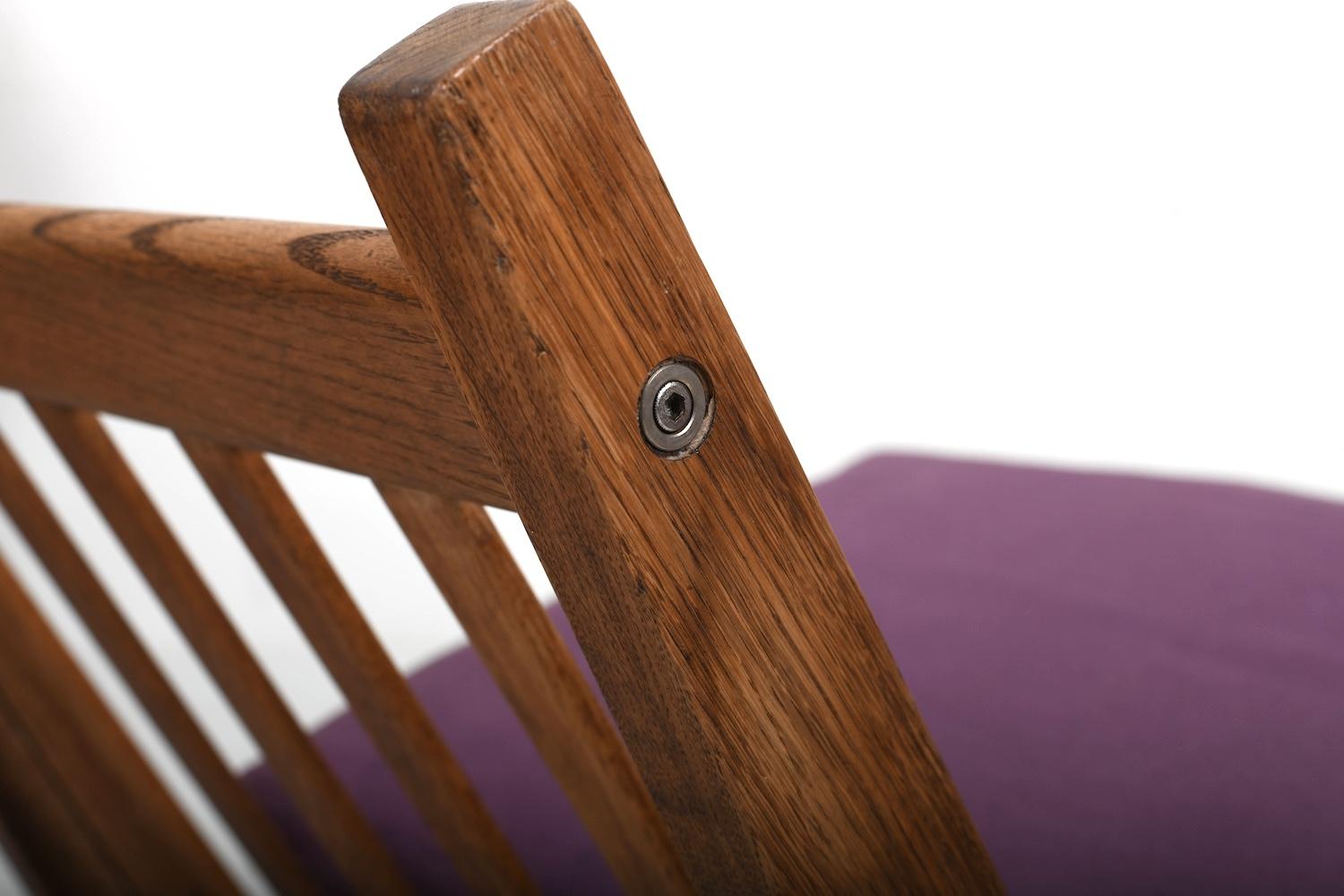 Coppia di poltrone GE-375 in Oak di Hans J. Wegner in vendita 2