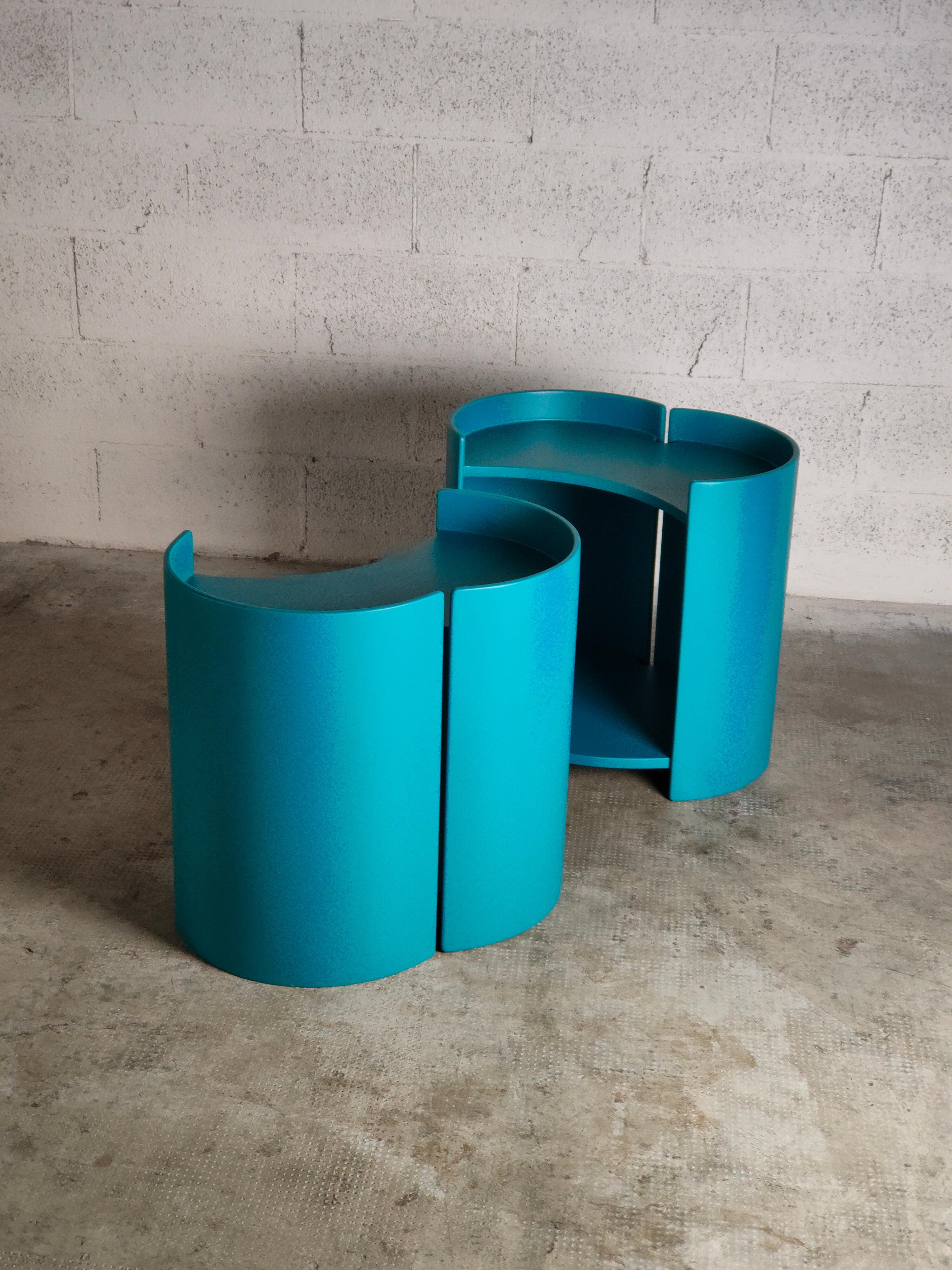 Pair of Gea Wooden Side Tables by Kazuhide Takahama for Gavina 60s For Sale 3