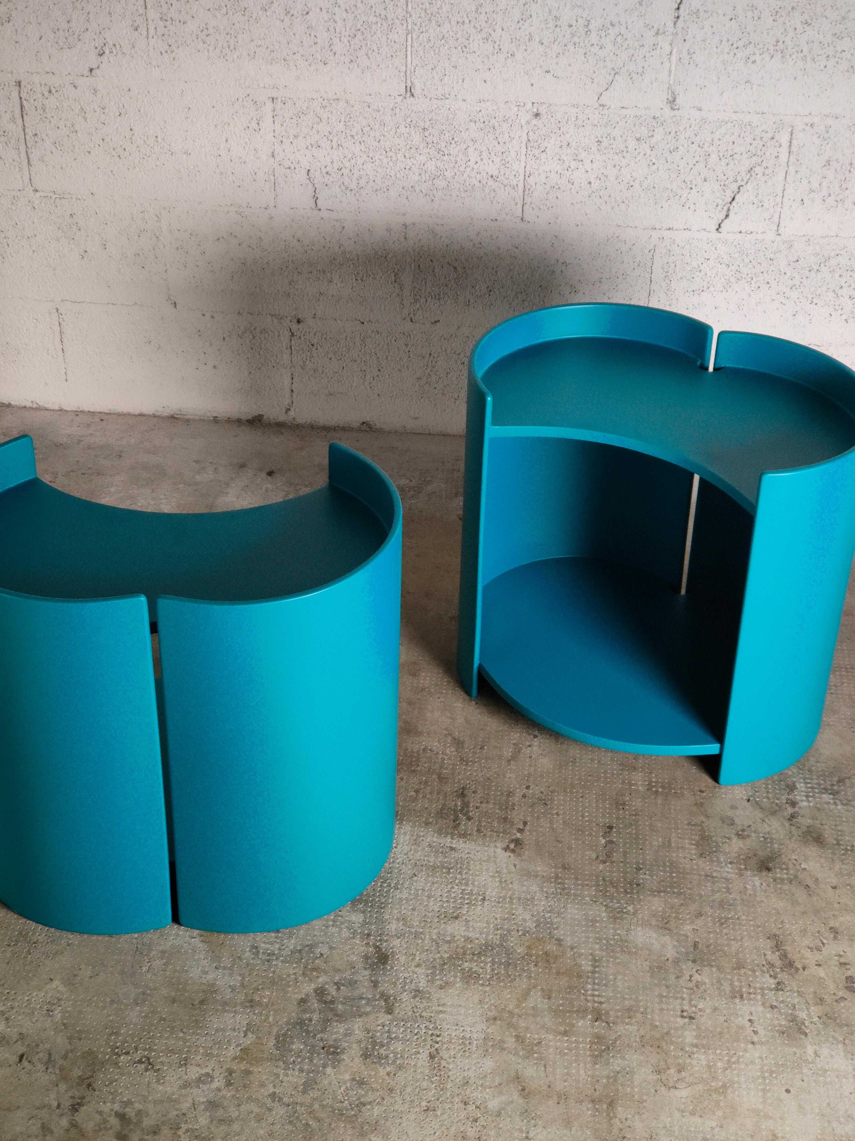Pair of Gea Wooden Side Tables by Kazuhide Takahama for Gavina 60s For Sale 1