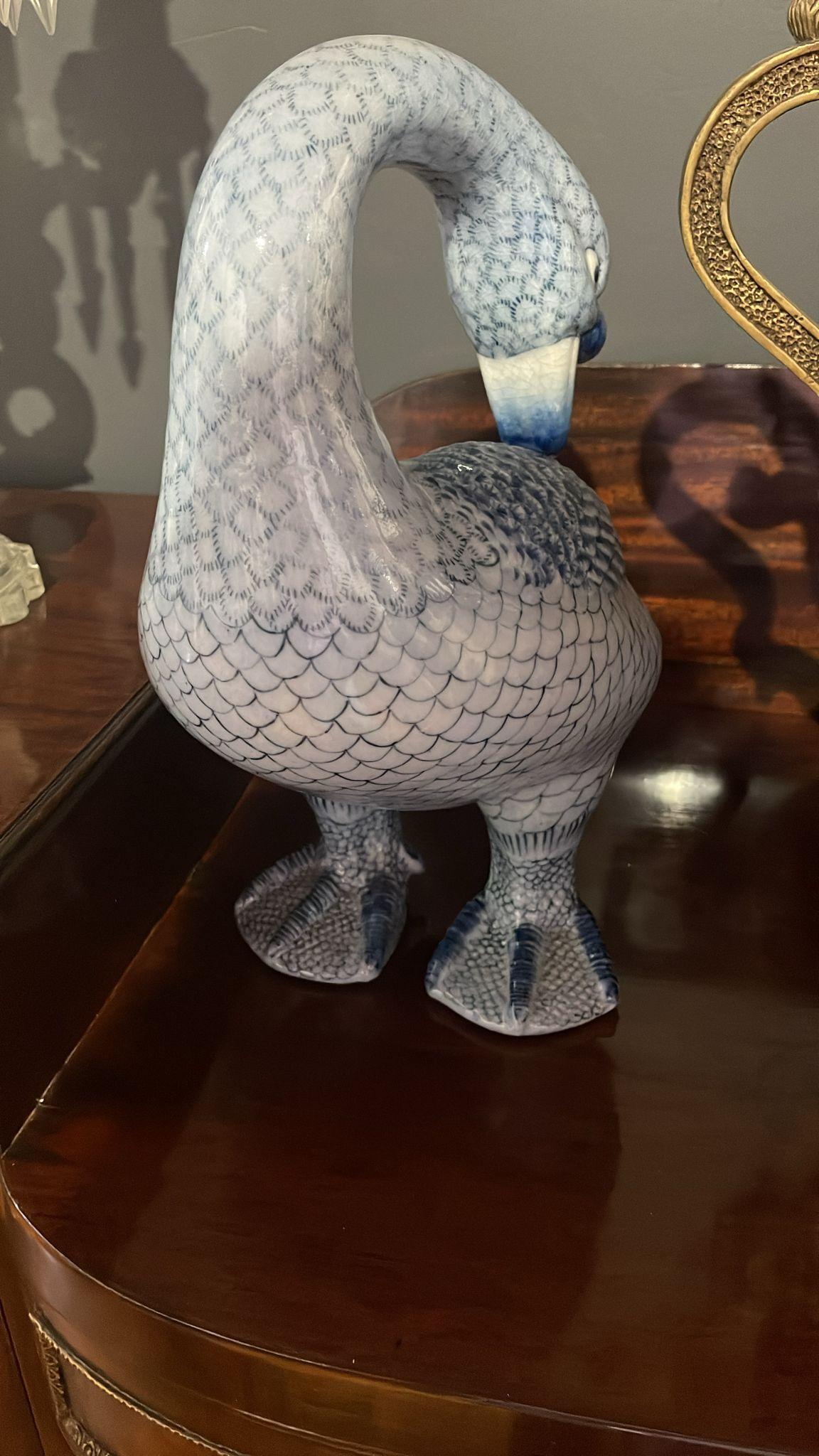 PAIR OF GEESE  On Chinese Ceramics, end 19th Century/beginning 20th For Sale 1