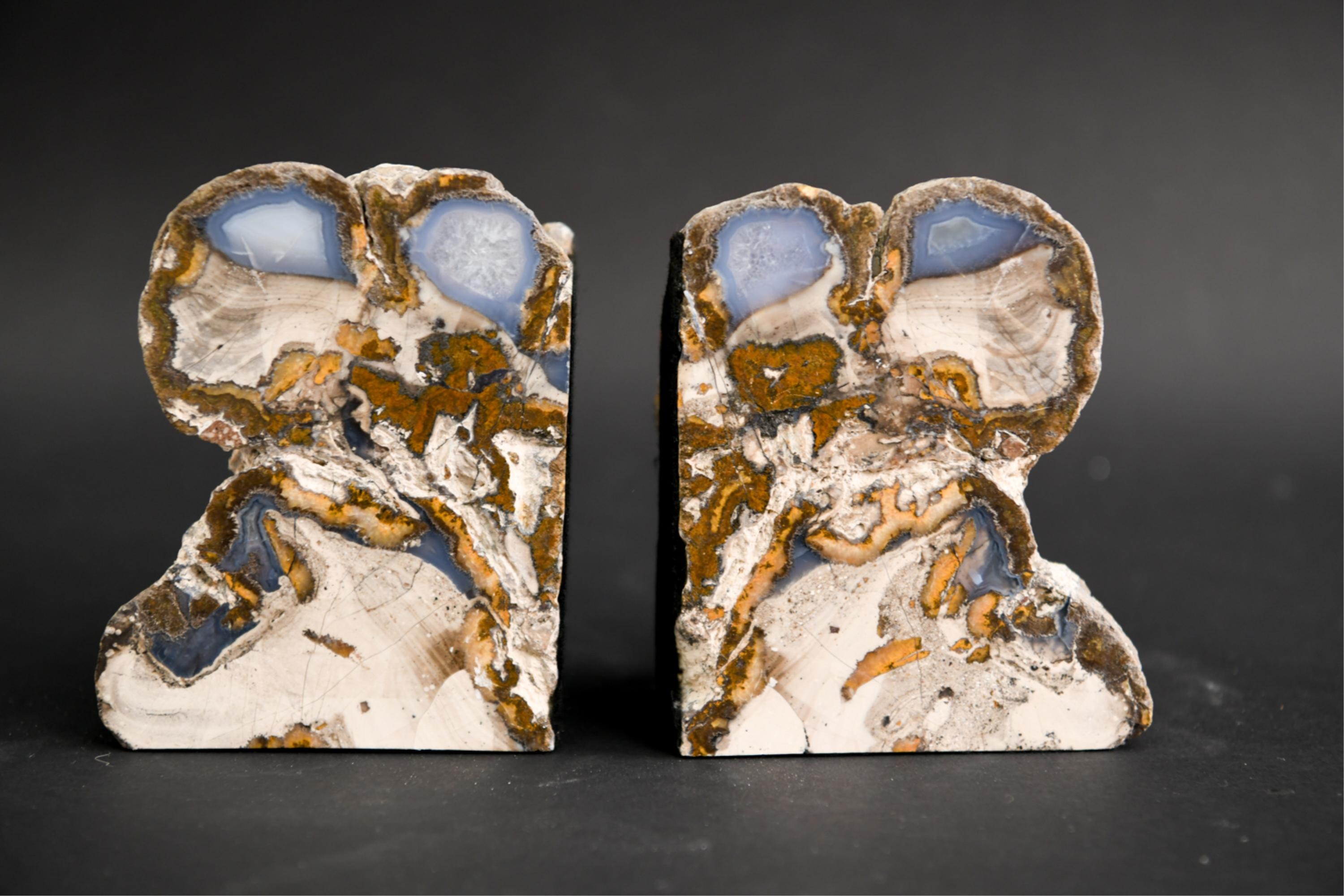 Pair of Geode Bookends 5