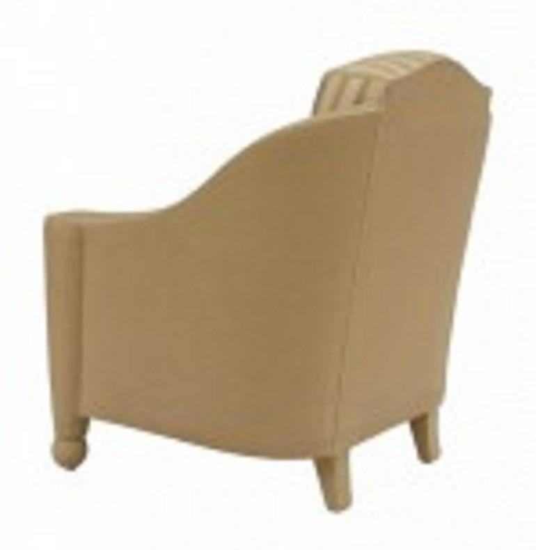 Paire de fauteuils Art déco français Bergères de Geoffrey Bradfield Bon état - En vente à Queens, NY