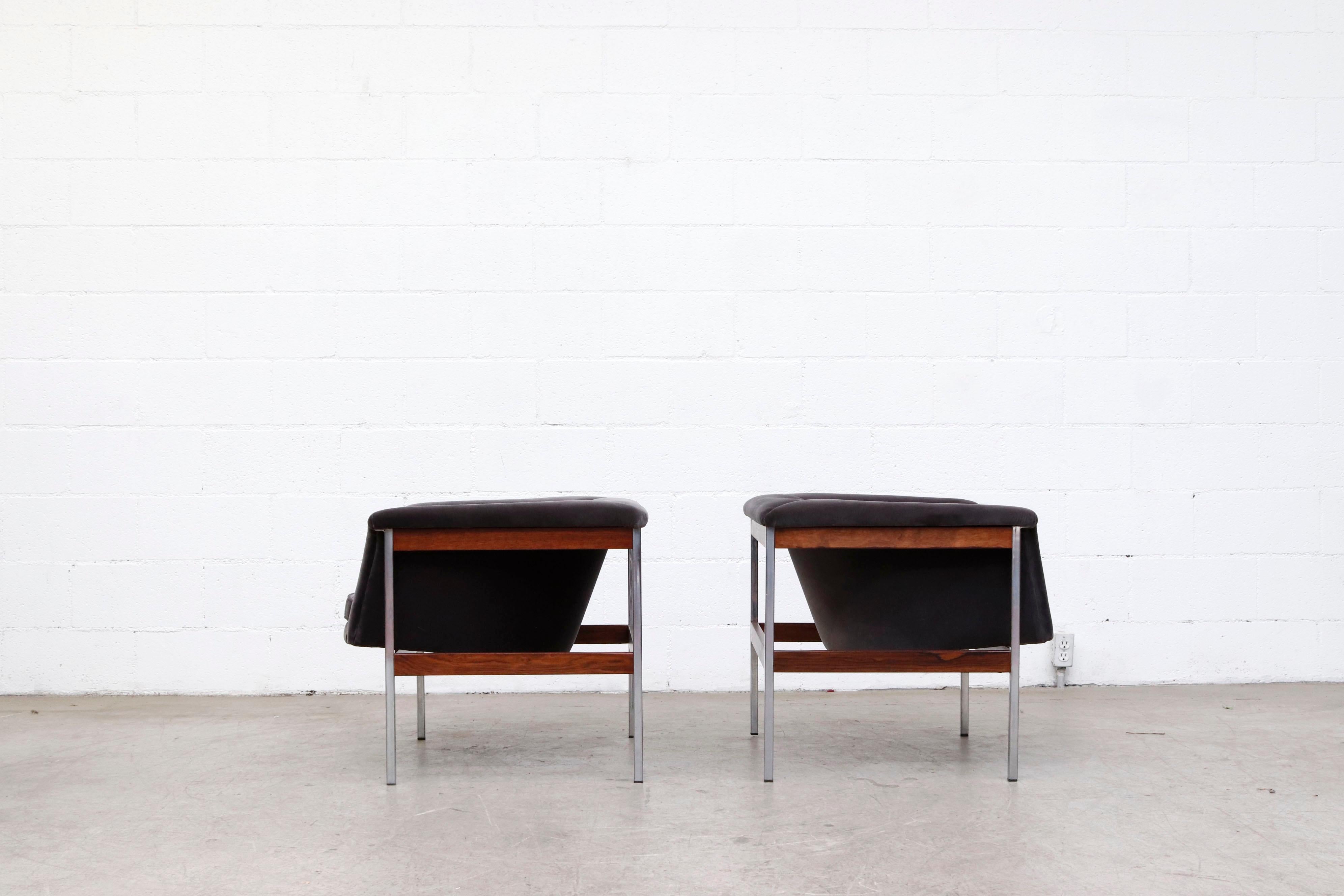 Mid-20th Century Pair of Geoffrey Harcourt Series No 042 Lounge Chairs, 1963