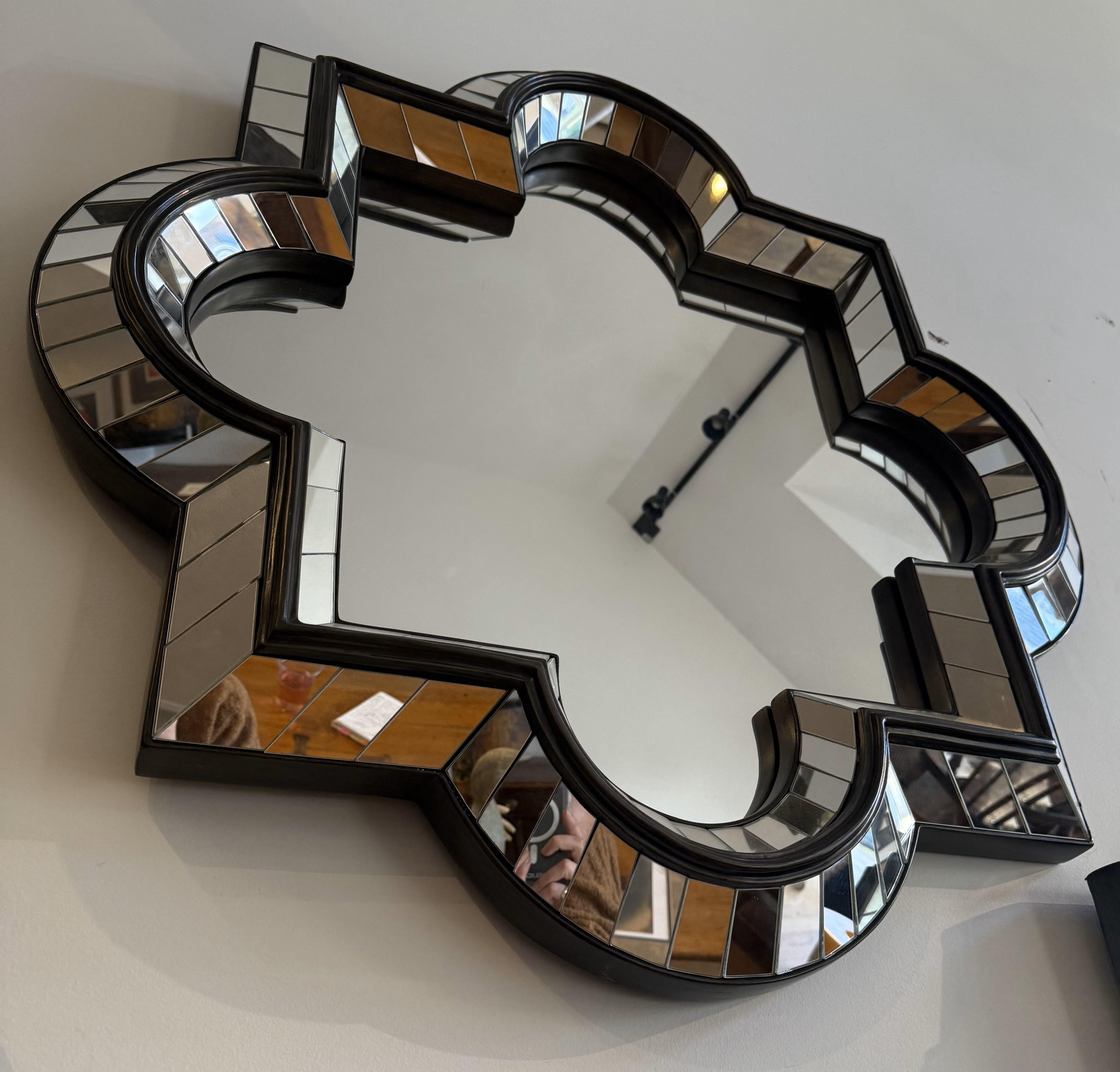 Coppia di specchi geometrici in stile Deco Mirror in vendita 1