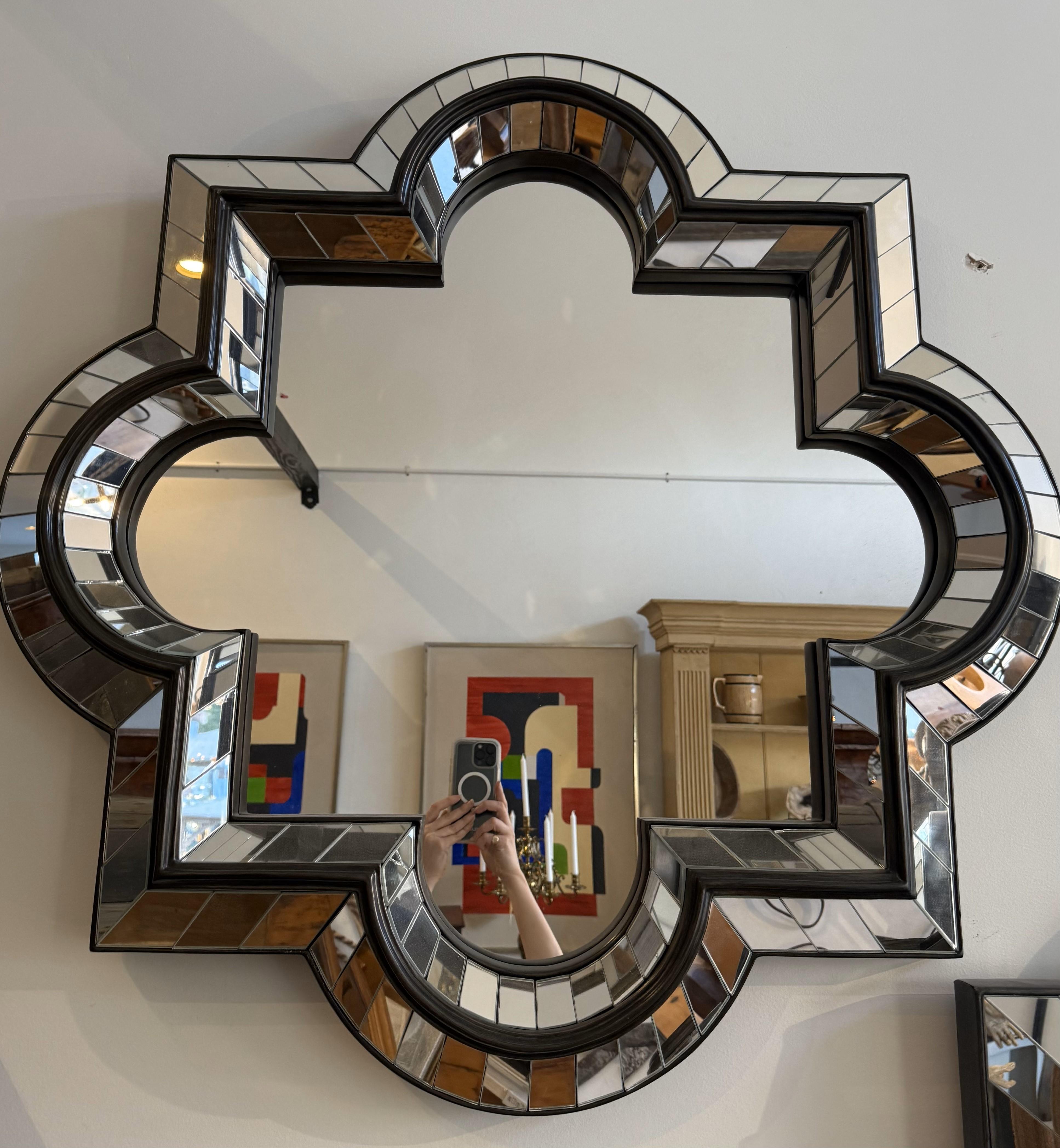 Coppia di specchi geometrici in stile Deco Mirror in vendita 2